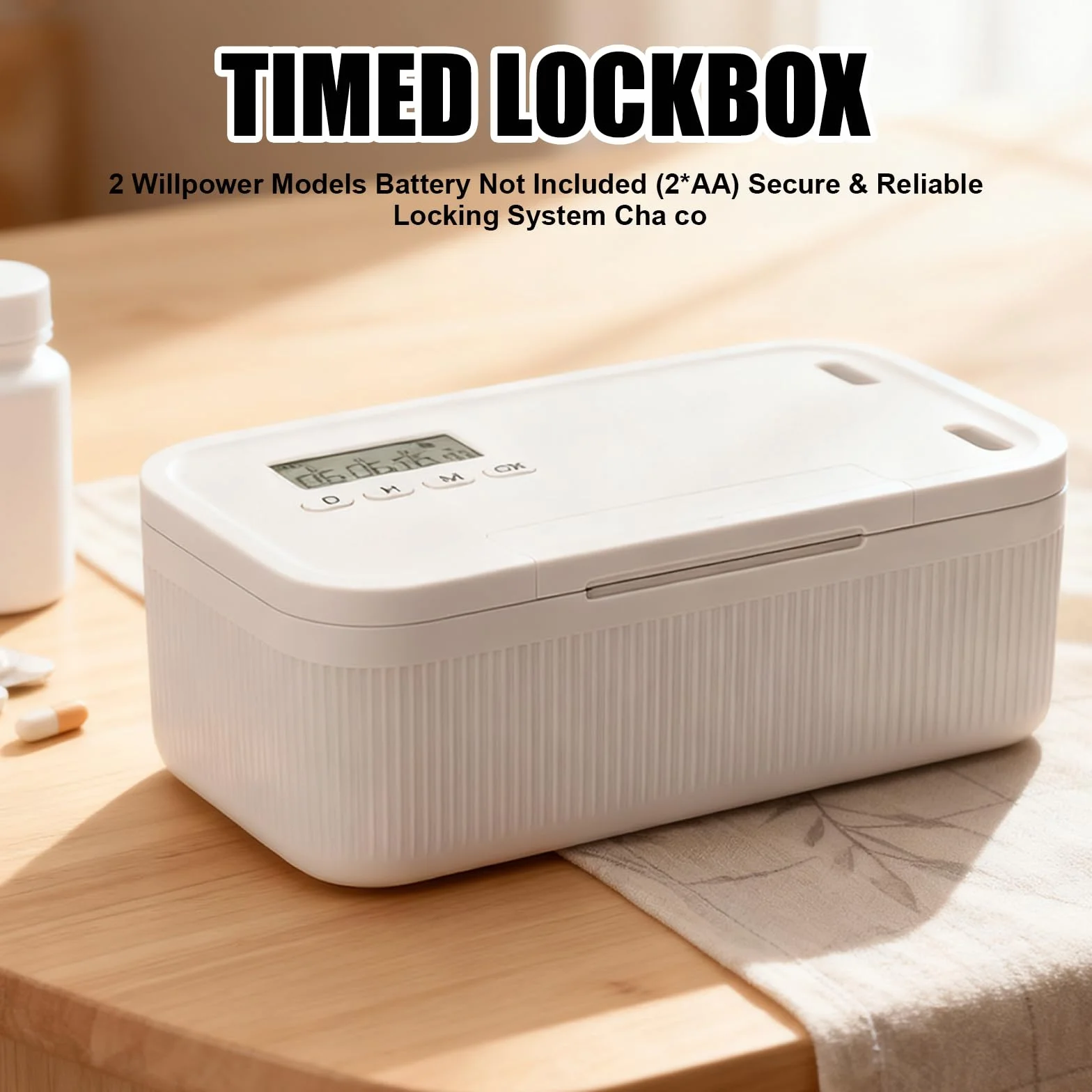 Cassaforte per telefono cellulare con timer, scatola autodisciplina, cassaforte con timer per autocontrollo, studio, lavoro, bambini, sicurezza e conservazione