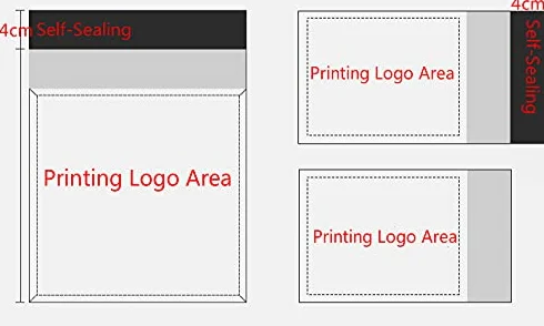 Buste Spedizione 50pcs Mailer Rosa corriere Traslucido corriere Borse da imballaggio Lettera Forniture Bags a Prova di Acqua Materiale Busta Mailer Postal Mailing Buste per Spedizioni