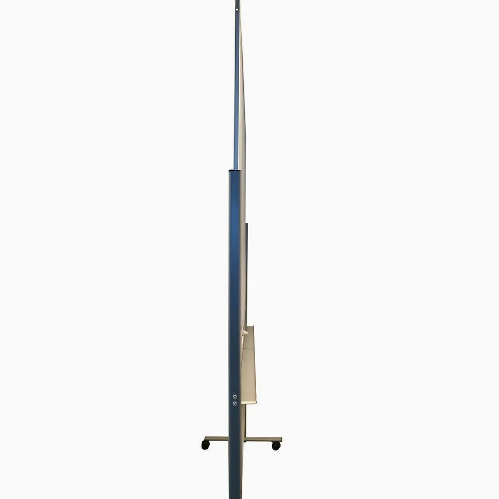 Lavagna bianca magnetica –Doppia superficie- Supporto su ruote (120x150 cm)