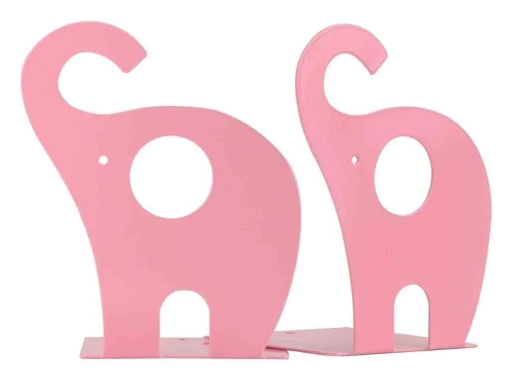 Reggi Libri, Fermalibri 1 Paio Di Simpatici Cartoni Animati A Forma Animale Fermalibri Regalo E Materiale Scolastico In Metallo Decorazione Leggio Ufficio Casa Scrivania(Pink)