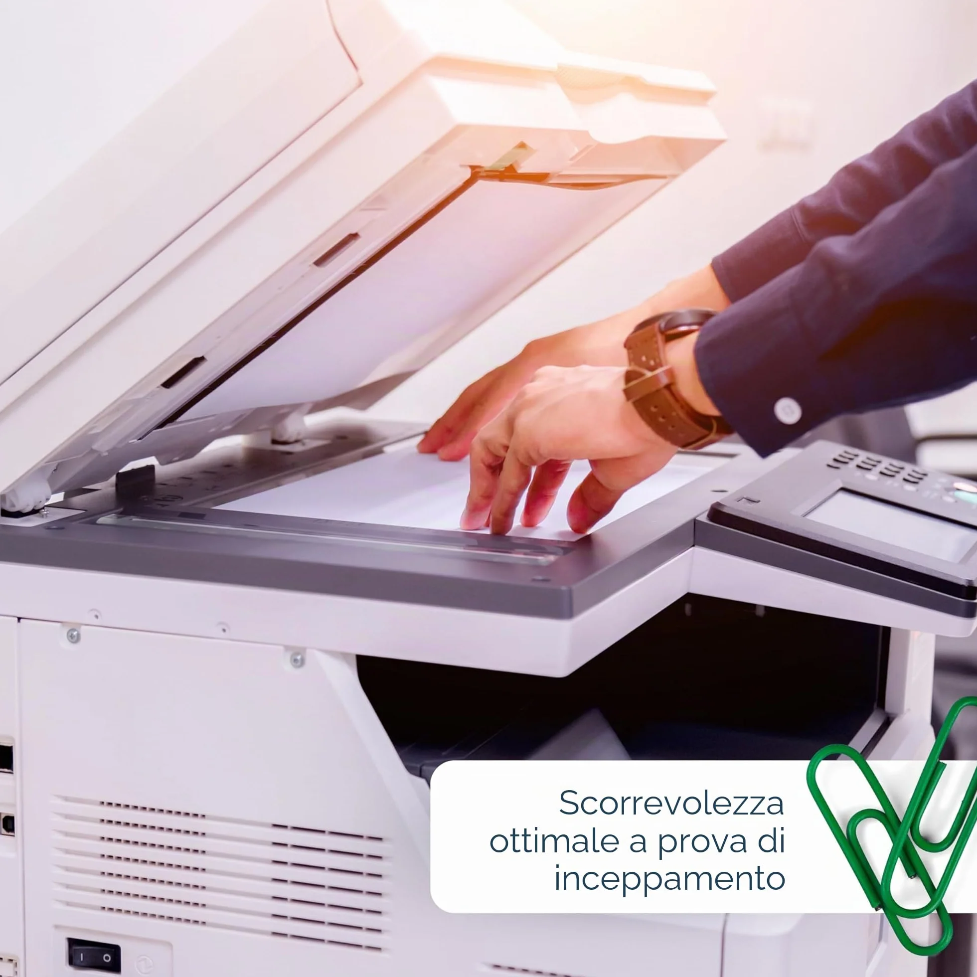 Fogli A4 80g carta premium multiuso per stampanti laser inkjet fotocopiatrici ufficio casa 100 fogli