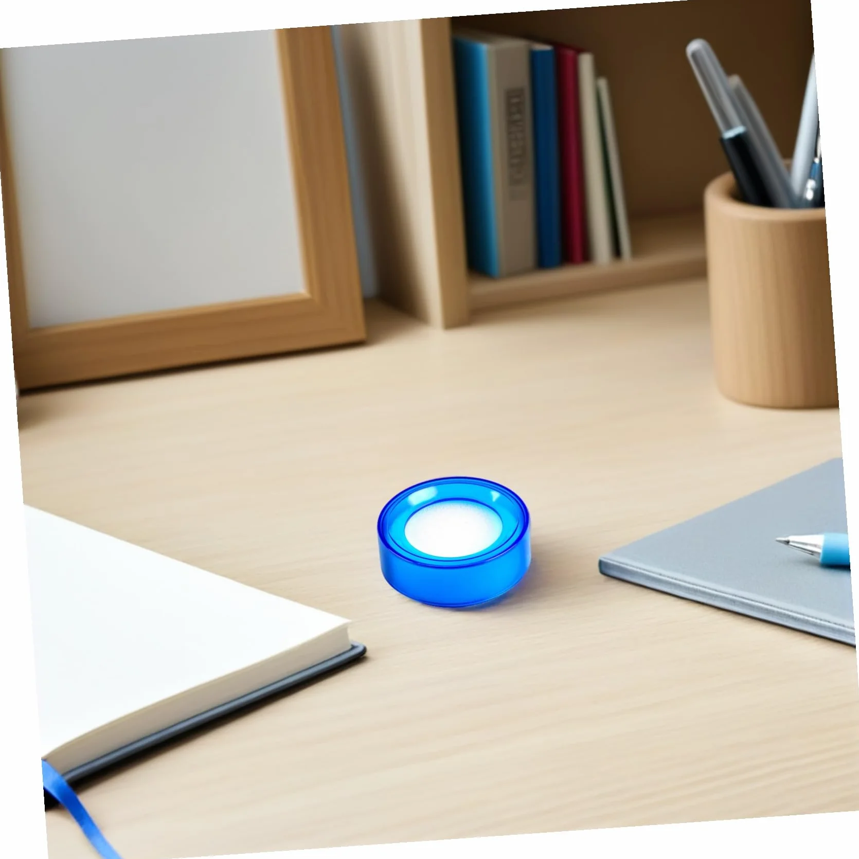 Umidificatore per Dito Spugna Rotonda in Plastica 6 Pezzi per Bagnare Rapidamente la Punta delle Dita