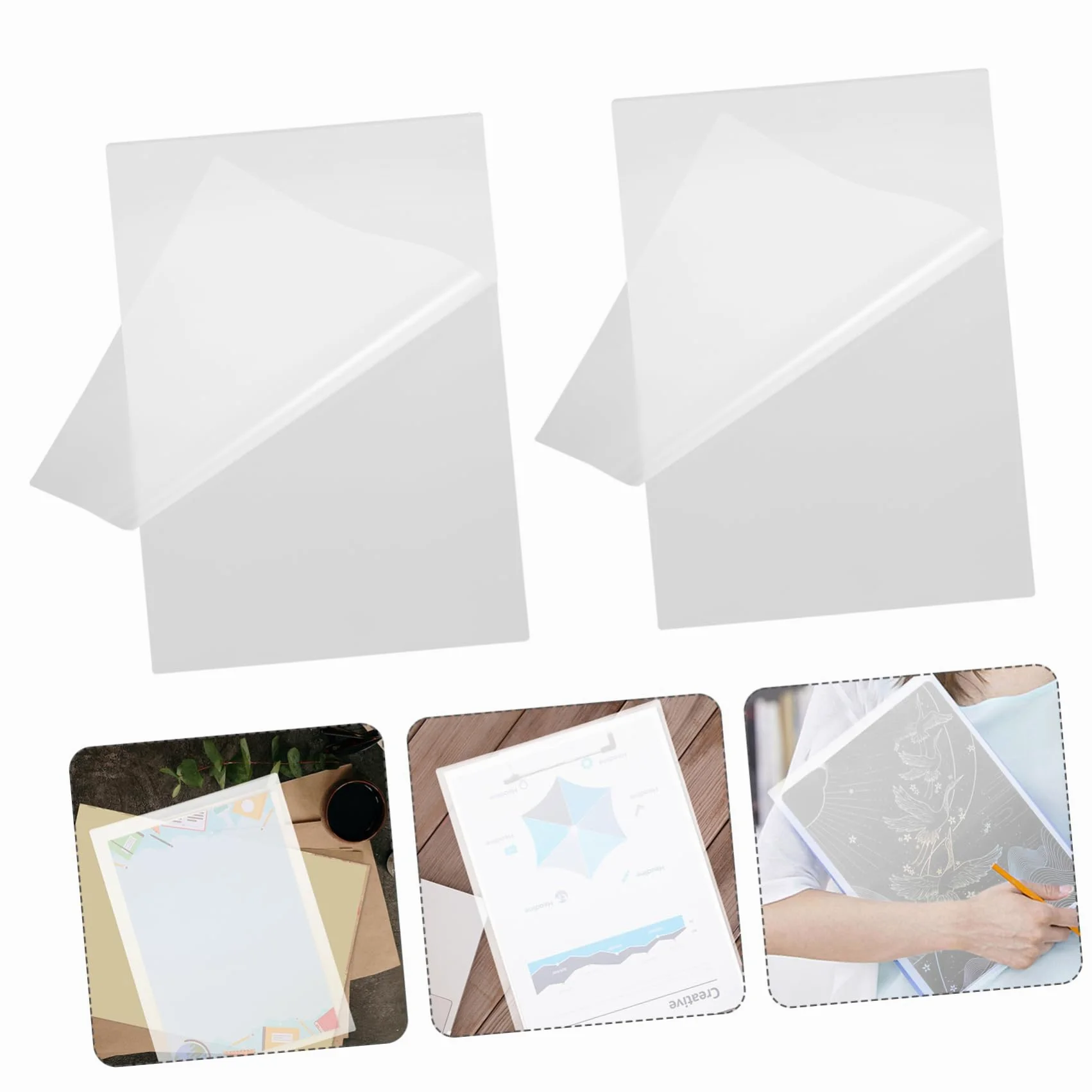 100pezzi Laminati Trasparenti Pellicola Per Plastificazione Alta Trasparenza Per Foto e Documenti Facile Da Usare e Protezione Duratura