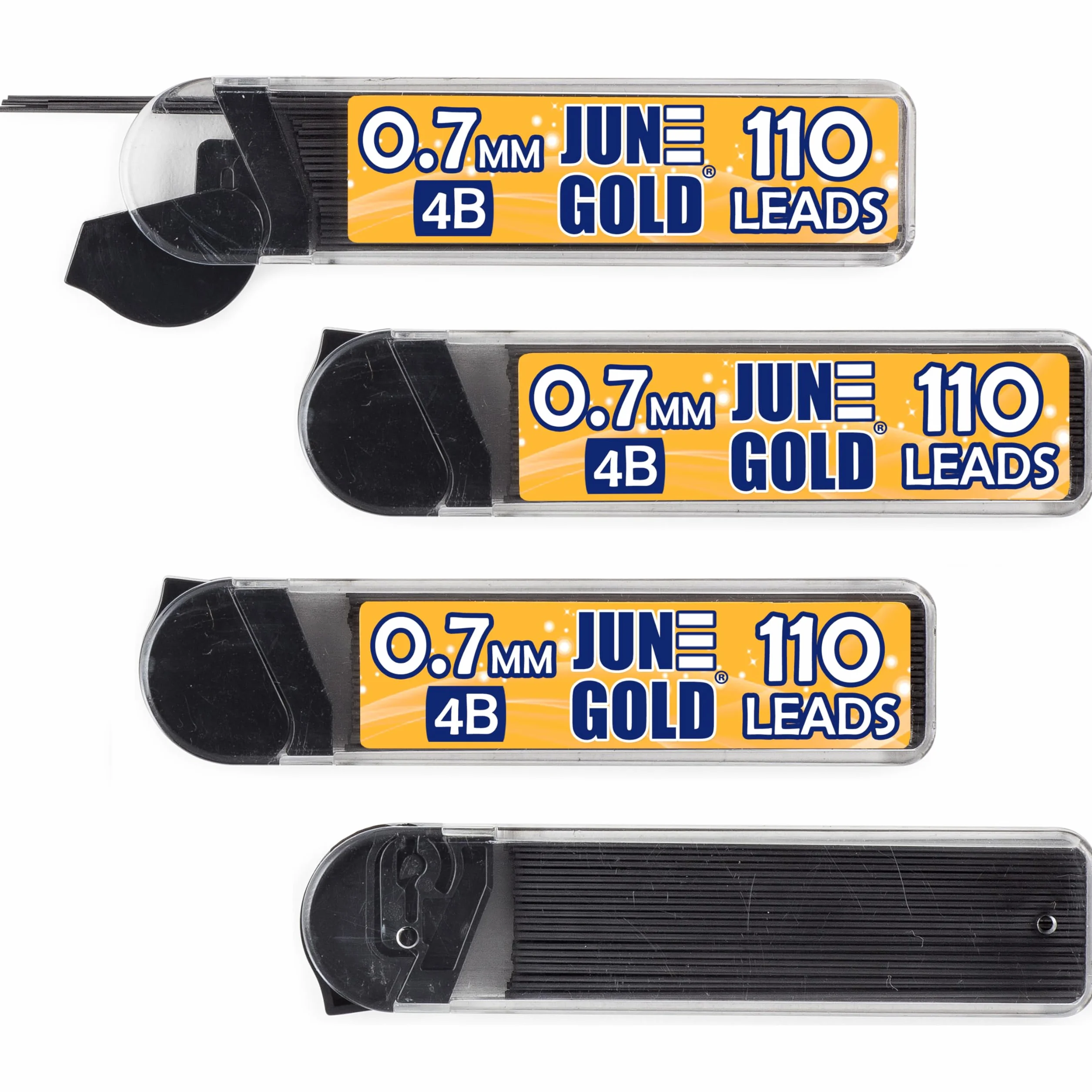 June Gold 4B 0,7 mm ricariche per piombo 110 pezzi confezione da 4