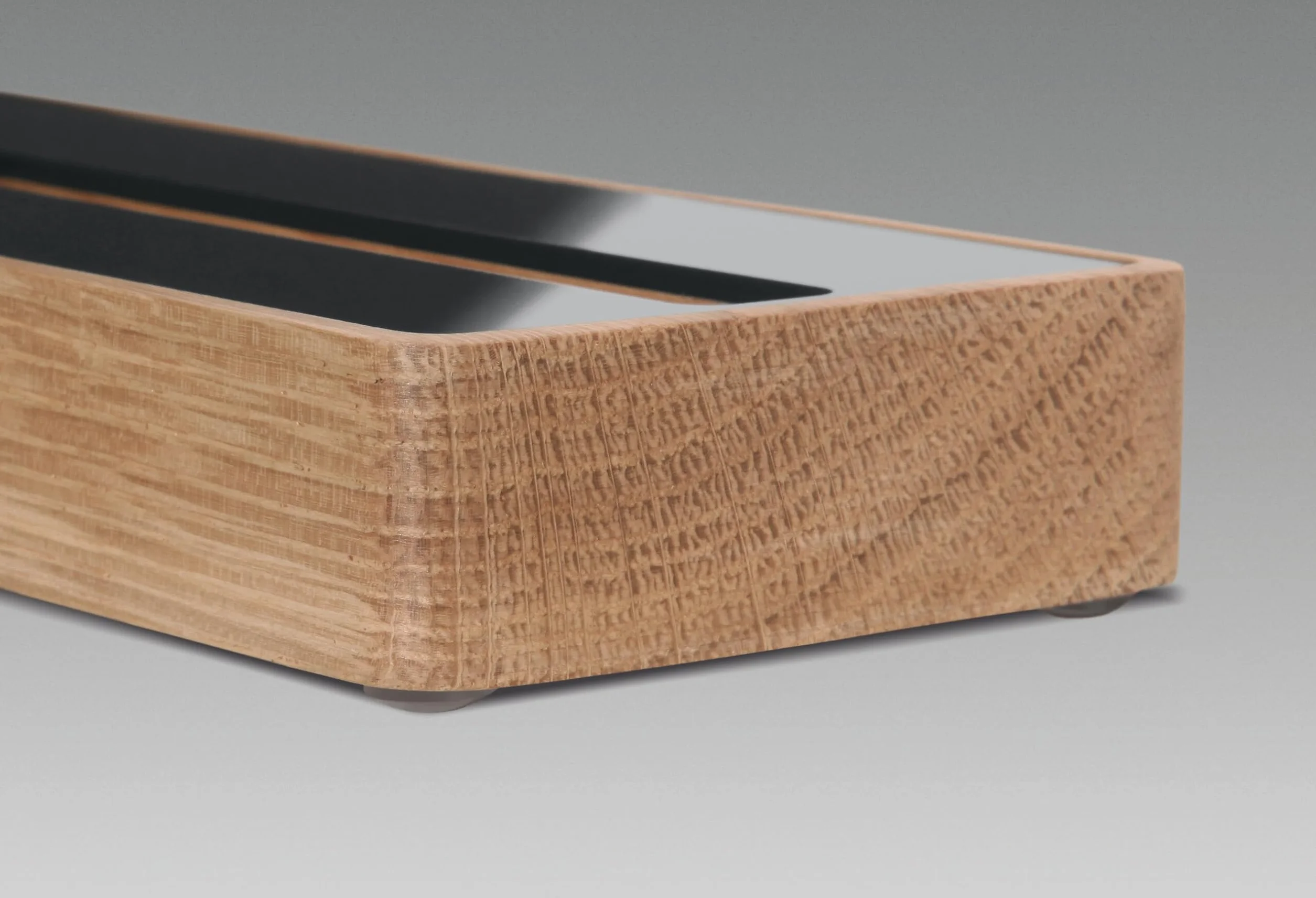 SIGEL VA201 Espositore per biglietti da visita, in legno massello di rovere, 20,6 x 2,2 x 6,3 cm, fino a 60 biglietti