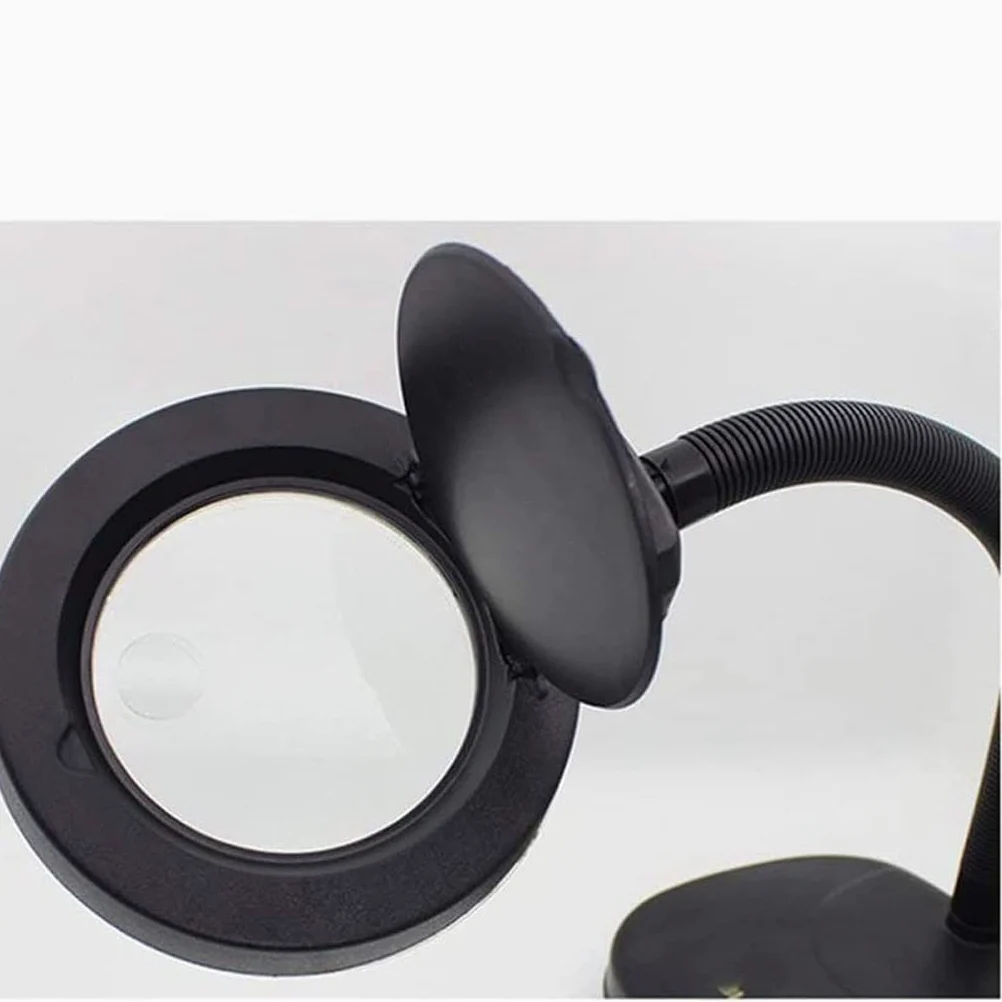 Lampada da Tavolo a LED con Lente d'Ingrandimento e Lampada da Lettura, Mini Lampada da Tavolo per Anziani, Lente d'Ingrandimento Rotante, Nuvole di Buon auspicio