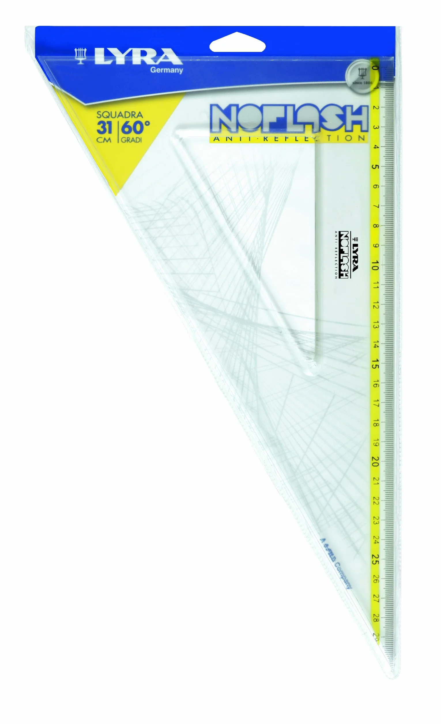 Lyra Noflash Squadra 31cm 60° w Busta PVC