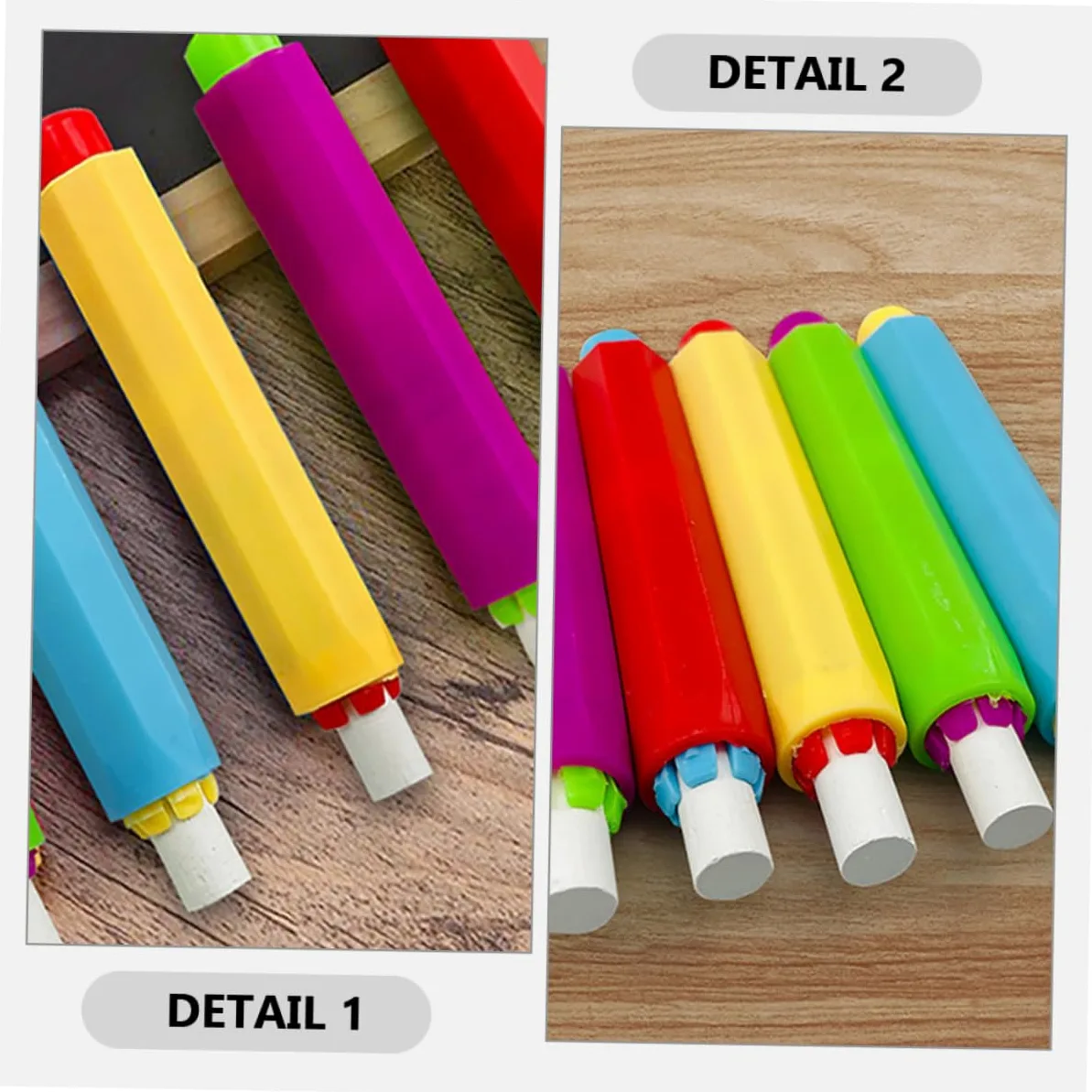 Lurrose 5 Set Portagesso Clip Per Gessetti Solubili Per Scuole Uffici E Insegnanti Gessetti E Previene Rotture 25 Pezzi*5