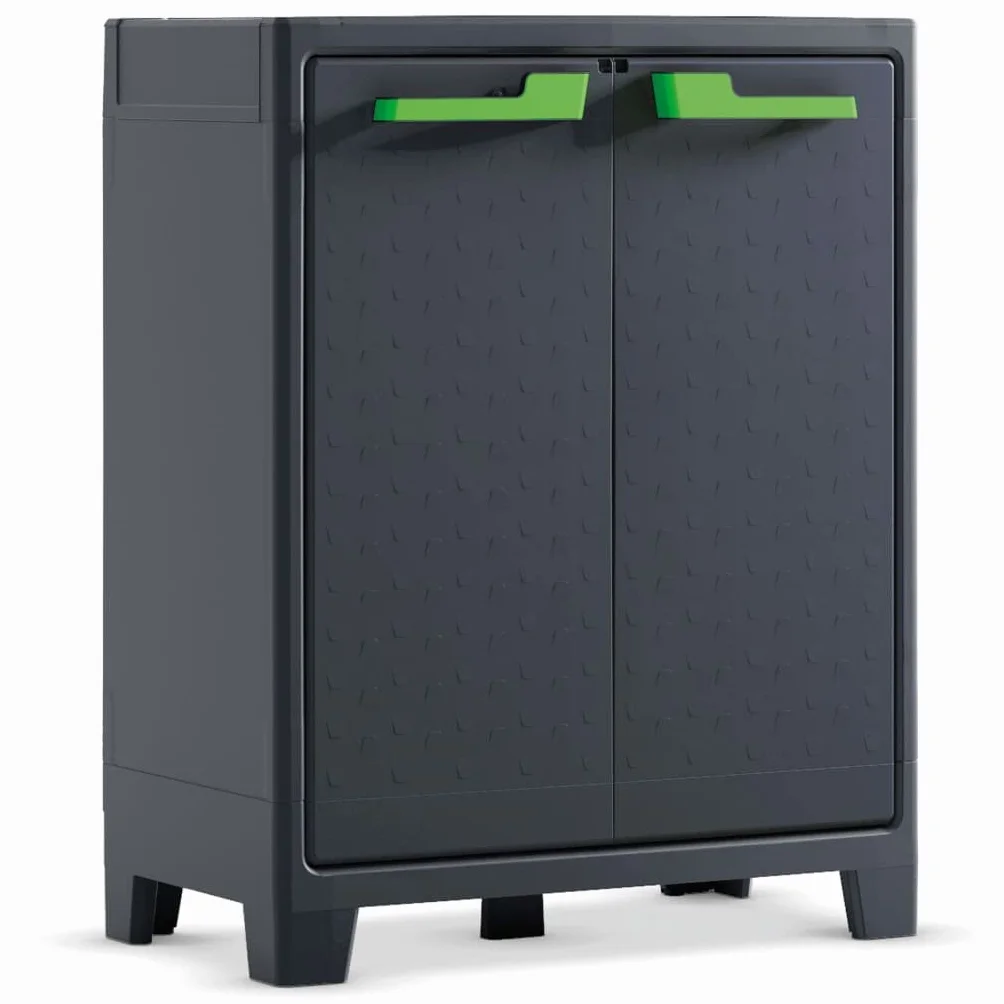 Keter Armadio 2 ripiani 80x44x100 cm Moby Basso XL Antracite