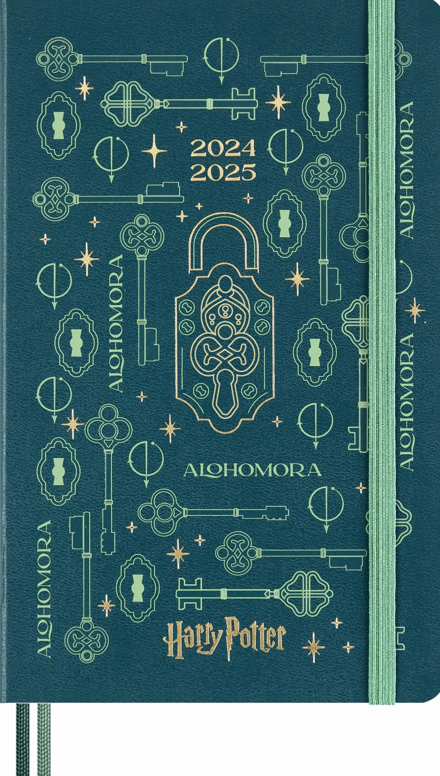 Moleskine Collezione Incantesimi del Mondo Magico Harry Potter Alhomora Weekly Planner, Agenda Settimanale 18 Mesi Copertina Rigida Fosforescerente, Formato Large 13 x 21 cm