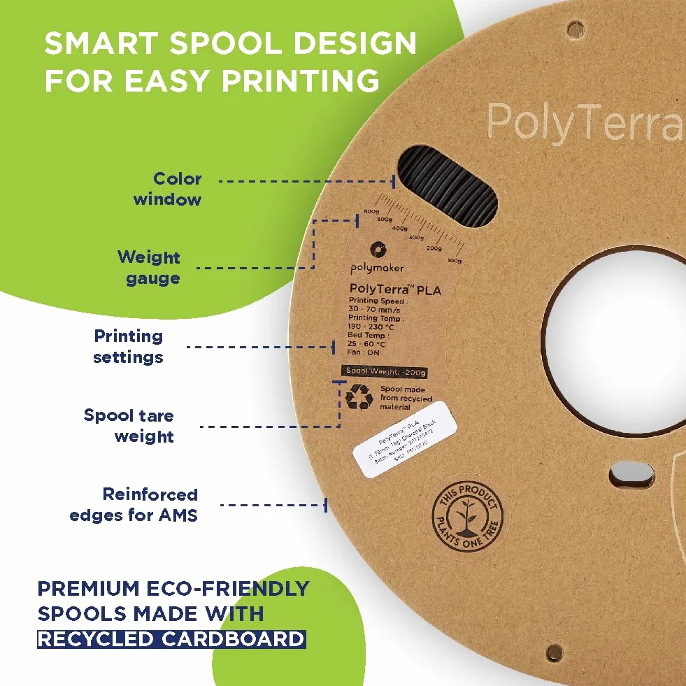 Polymaker PolyTerra PLA Lava Red 1.75mm 1kg