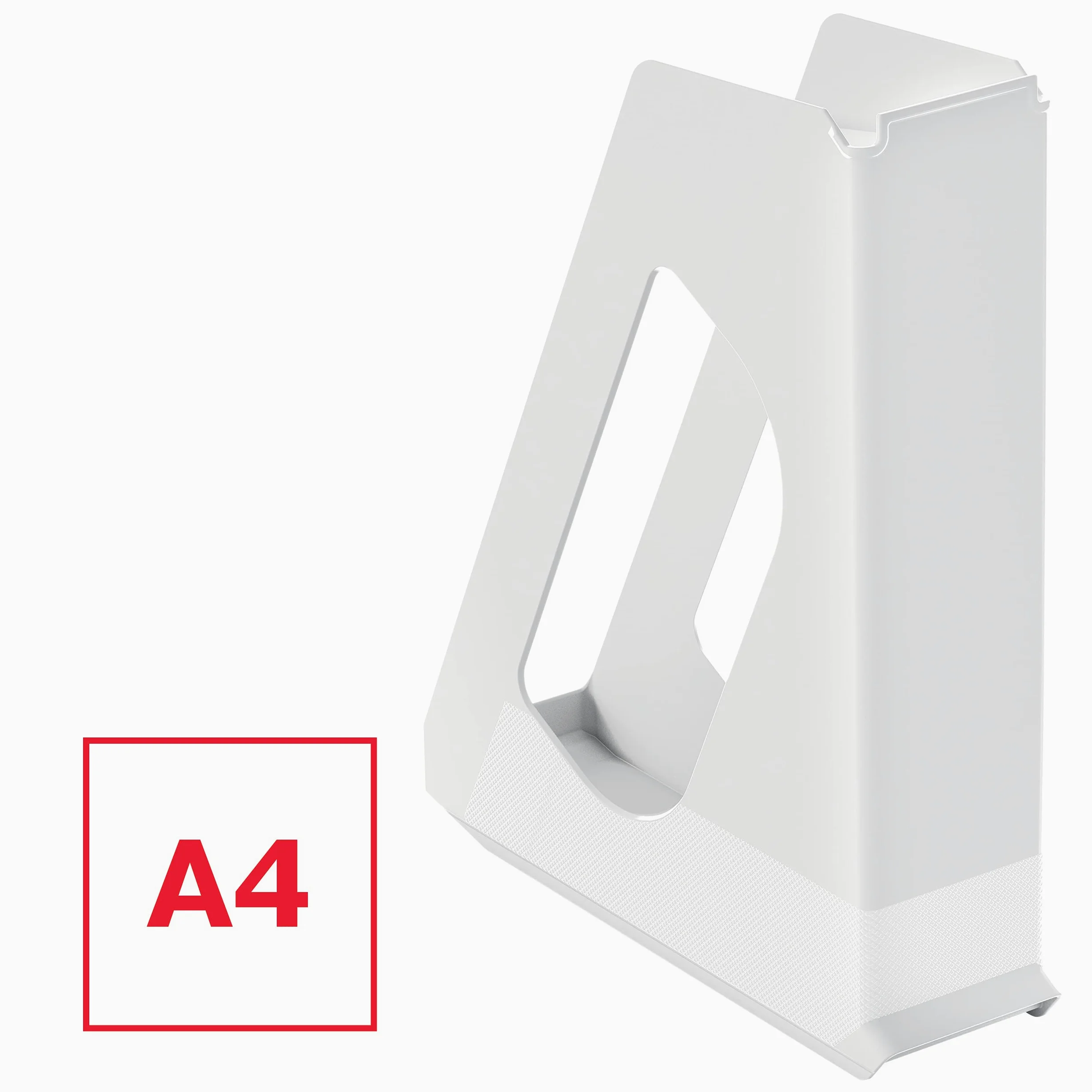 Esselte VIVIDA 628215 - Set di 10 raccoglitori in formato A4, ideali per volantini, brochure, documenti, cartelline e cucitrici, in plastica resistente, bianco, confezione da 10 pezzi