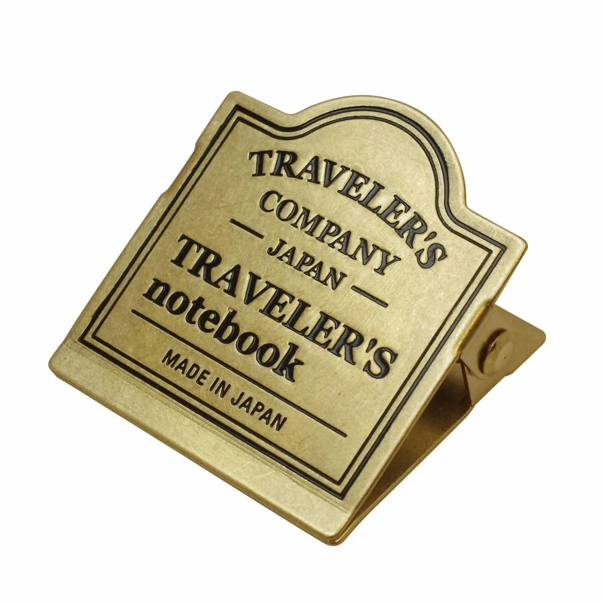 Brass Clip TRC Logo - Refill 030 per Traveler's Notebook Regular e Passport Size
