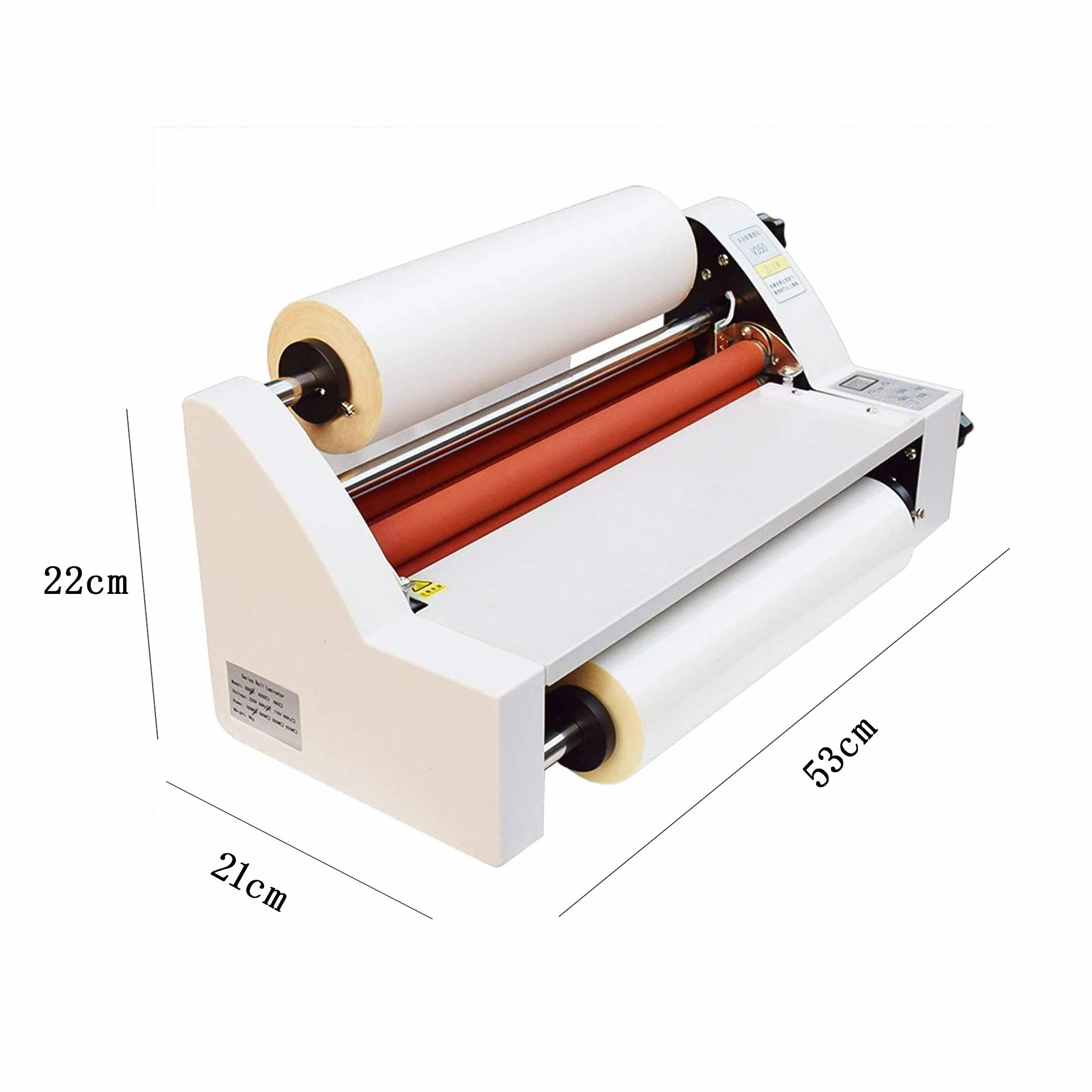 Laminatrice di riempimento a freddo a caldo, macchina di laminazione termica su un lato e su due lati con controllo della temperatura per documenti, foto, schede Max. Larghezza 35 cm