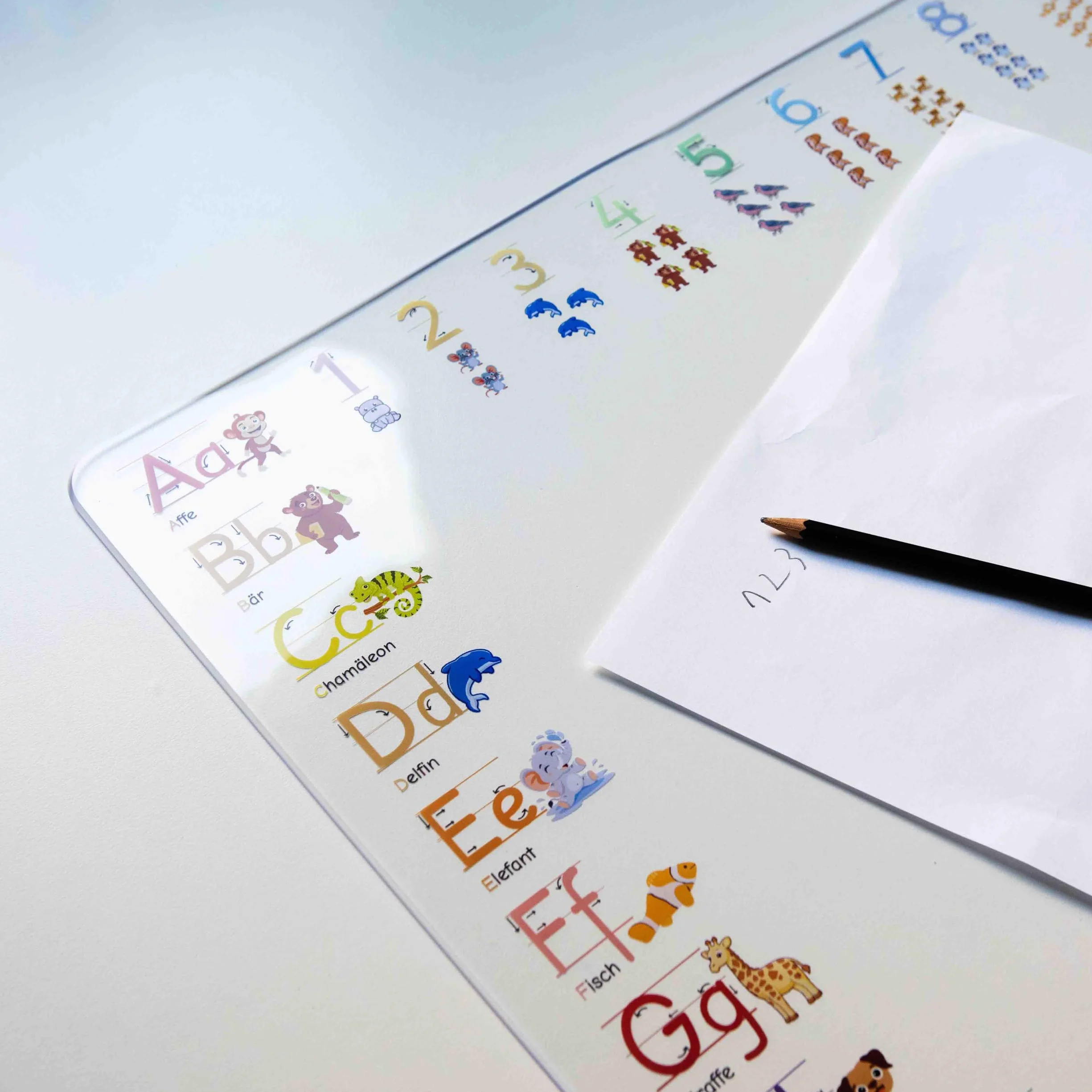 PROFOLIO Sottomano da scrivania per bambini antiscivolo lavabile ABC 60x40 cm