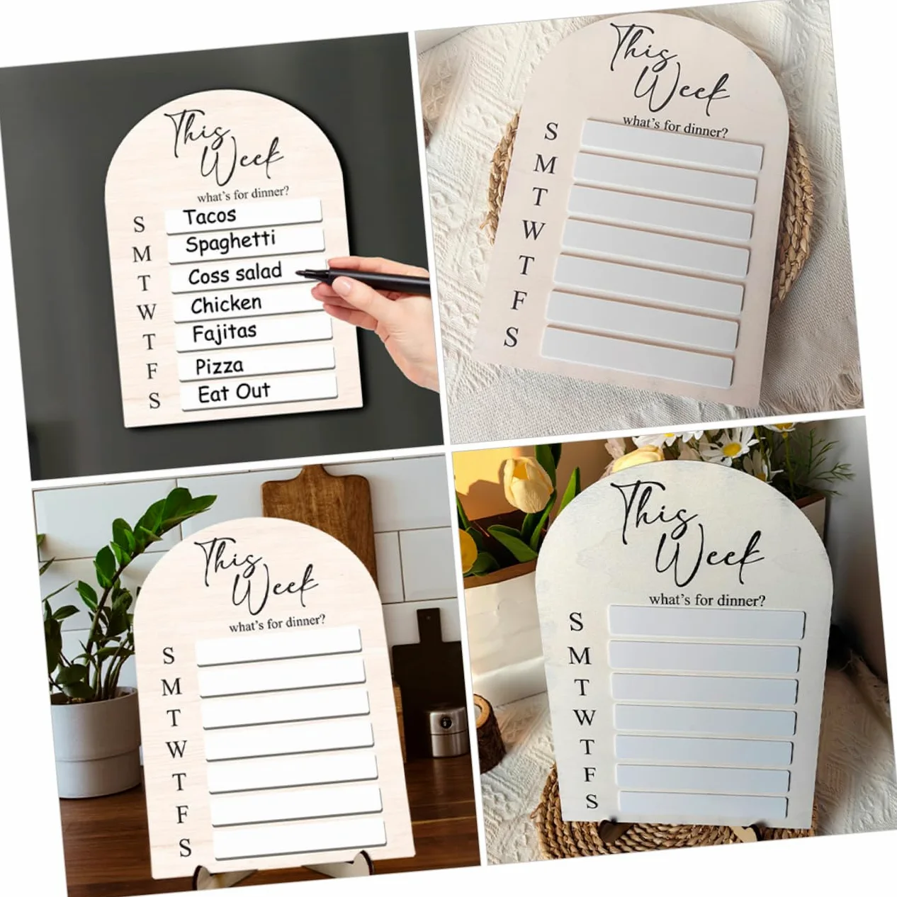HOMSFOU Lavagna Cancellabile Secco Per Frigorifero Lavagna Magnetica Per Menu Dei Pasti Magnetico Creativo Calamita Scrivibile Per Ufficio e Cucina