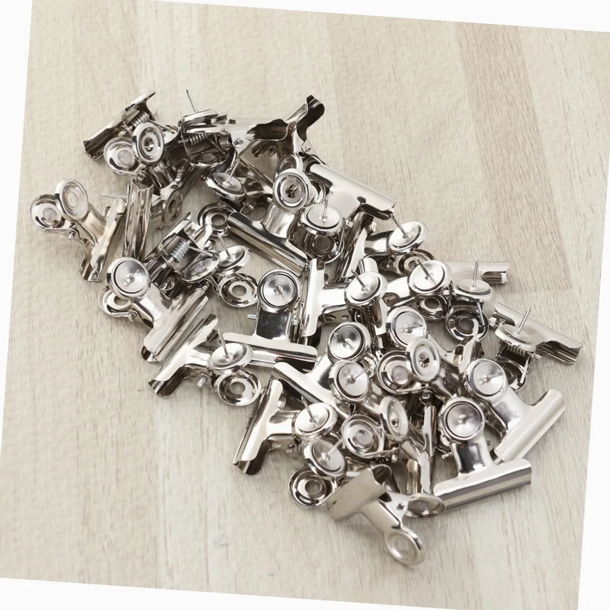 NUOBESTY 60pezzi Clip Binder Metalliche Per Ufficio Clip Da Scrivania Regolabili Per Organizzare Documenti e Forniture Di Cancelleria Confortevoli e Resistenti Nero