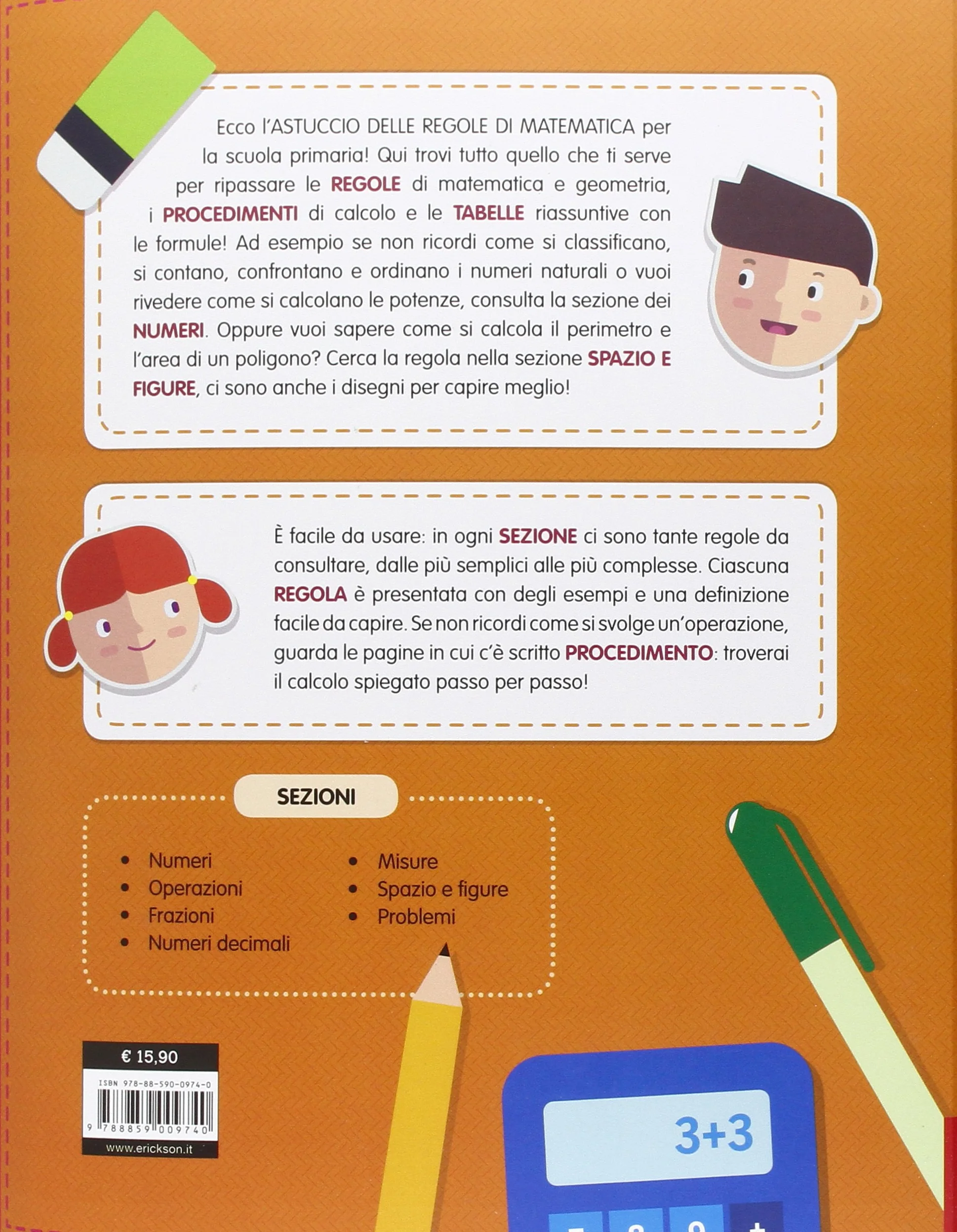 Astuccio delle regole di matematica