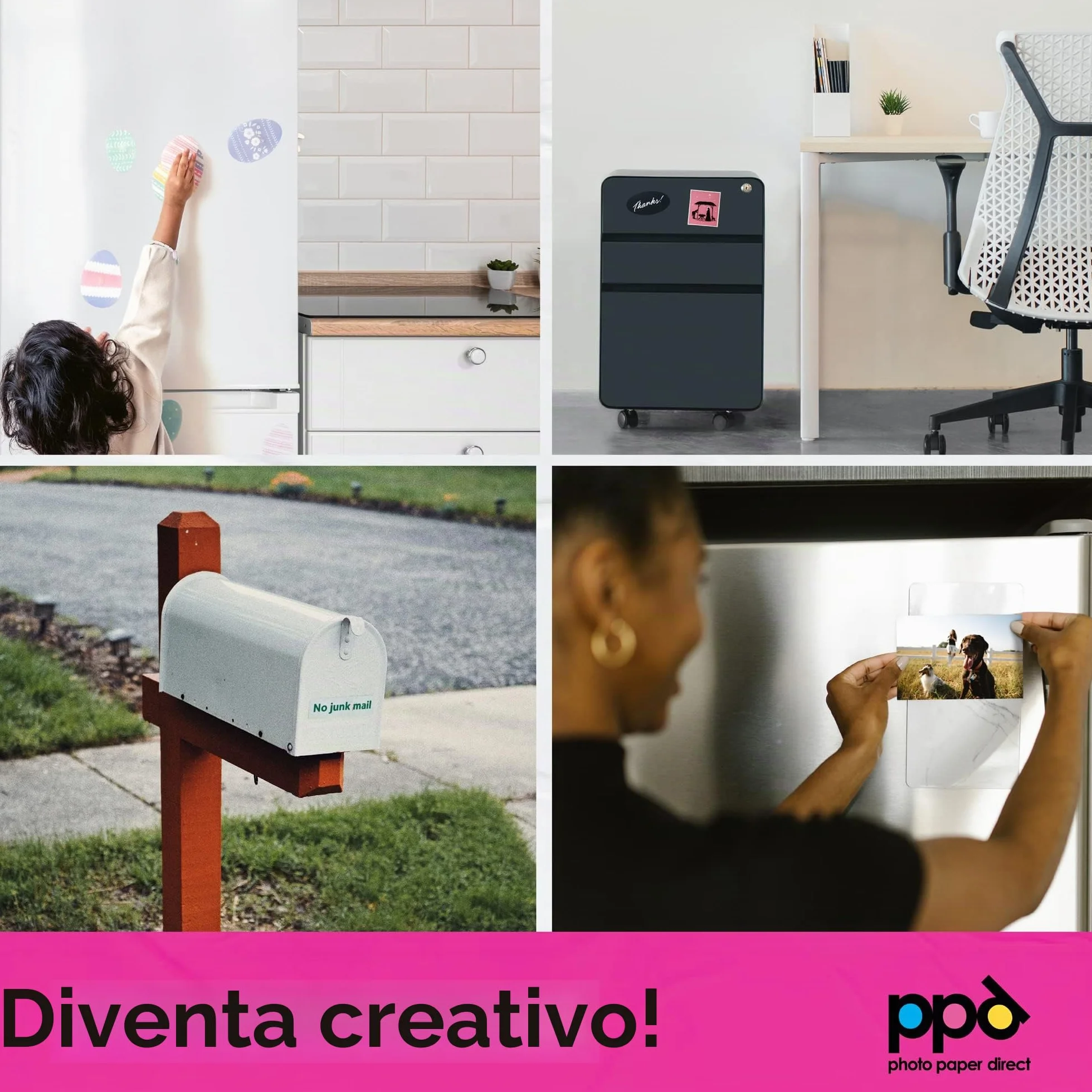 Carta Magnetica Opaca A4 5 Fogli per Stampanti Inkjet PPD-32-5