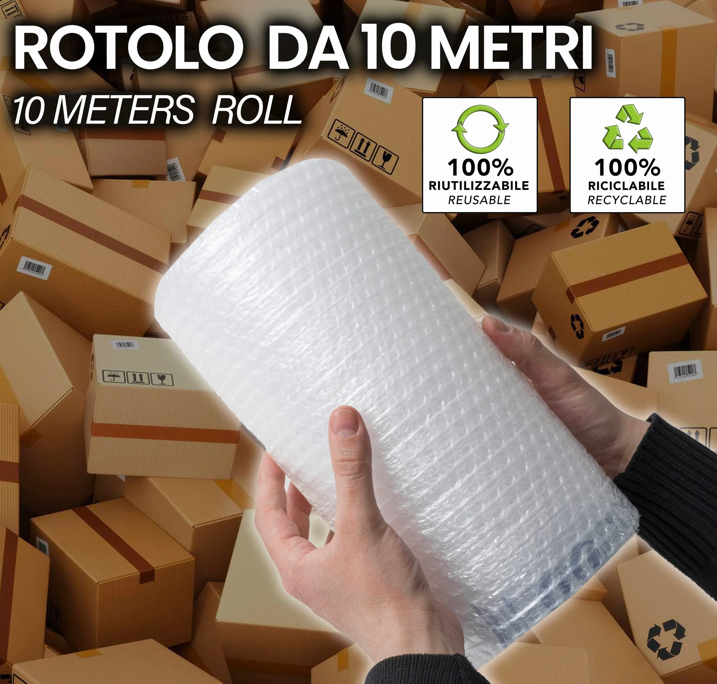 IPEA Pluriball 10 m x 30 cm Rotolo Antistrappo Antiurto Imballaggio