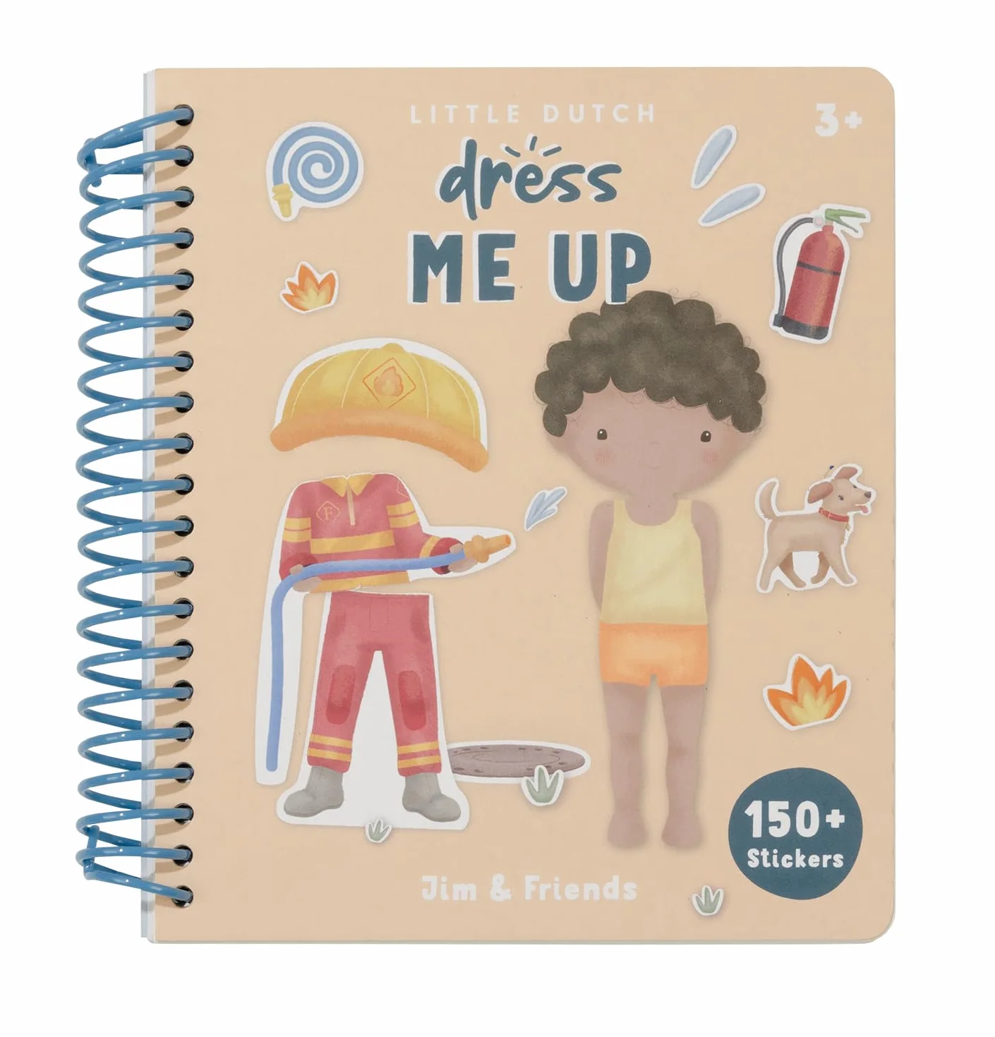 Little Dutch Libro con adesivi Dress me up Jim & Friends
