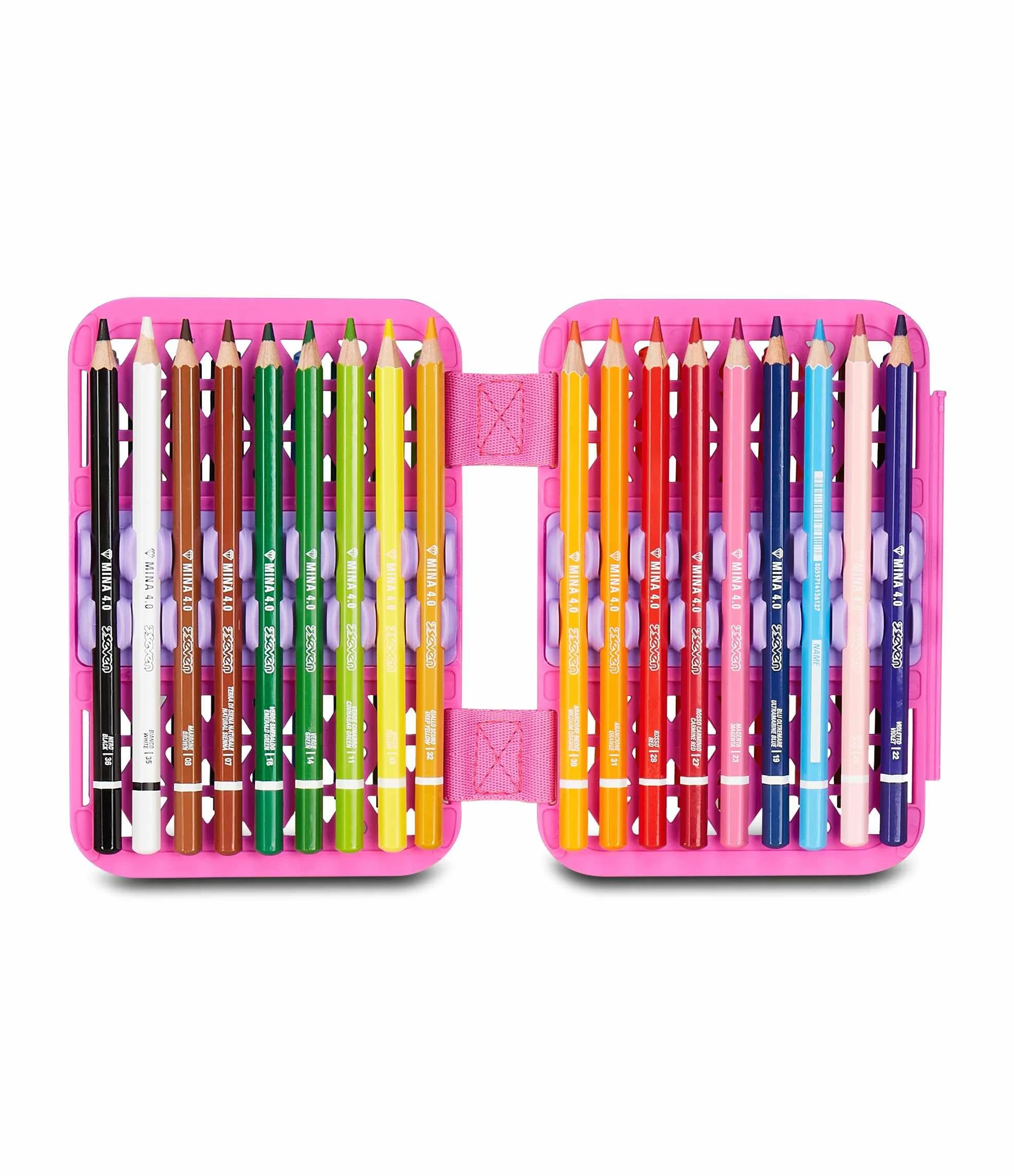 SJ GANG STYLE JAM GANG Astuccio Scuola Speed Pad, Rosa, Portapenne Mono Scomparto con Plance Amovibili, Completo Di Penne, Matite, Colori, Accessori Zaino, Scuola Elementare, Bambina
