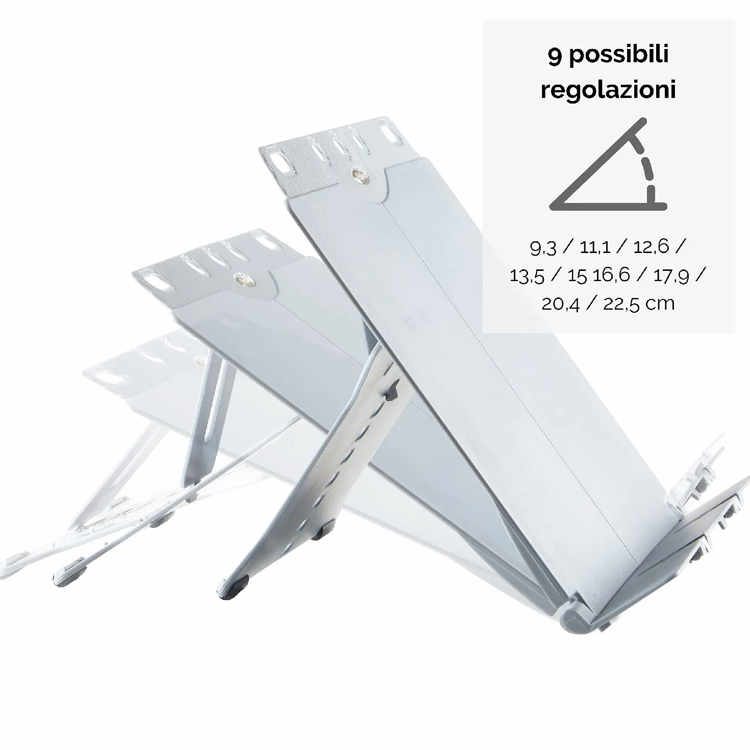 Fellowes Leggio Booklift Portatile Reggidocumenti Regolabile Altezza Inclinazione Pieghevole per Libri 400 Fogli