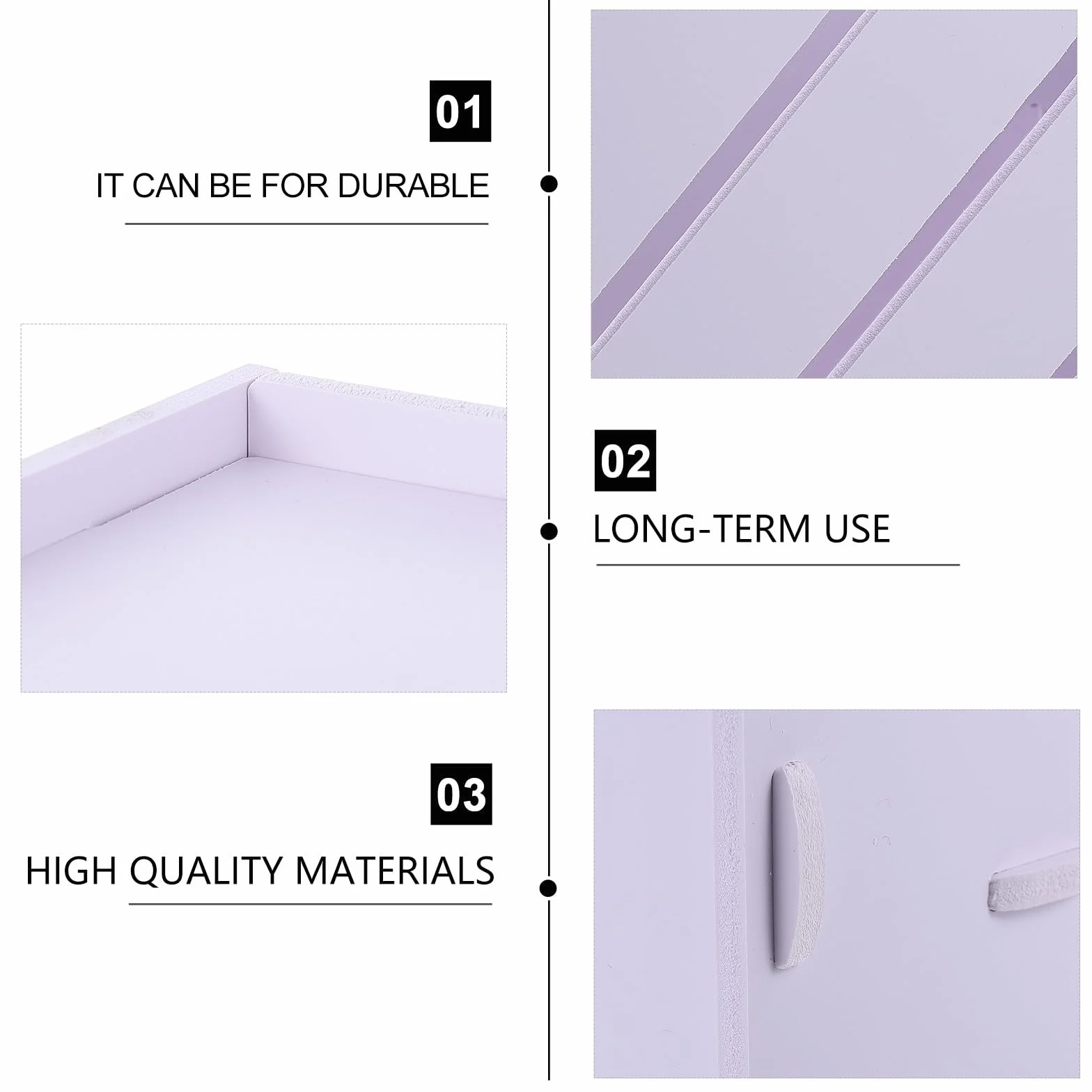 PVC multistrato bianco con scaffale in legno, pratica soluzione di archiviazione e ordinamento per ufficio e studio dal design semplice
