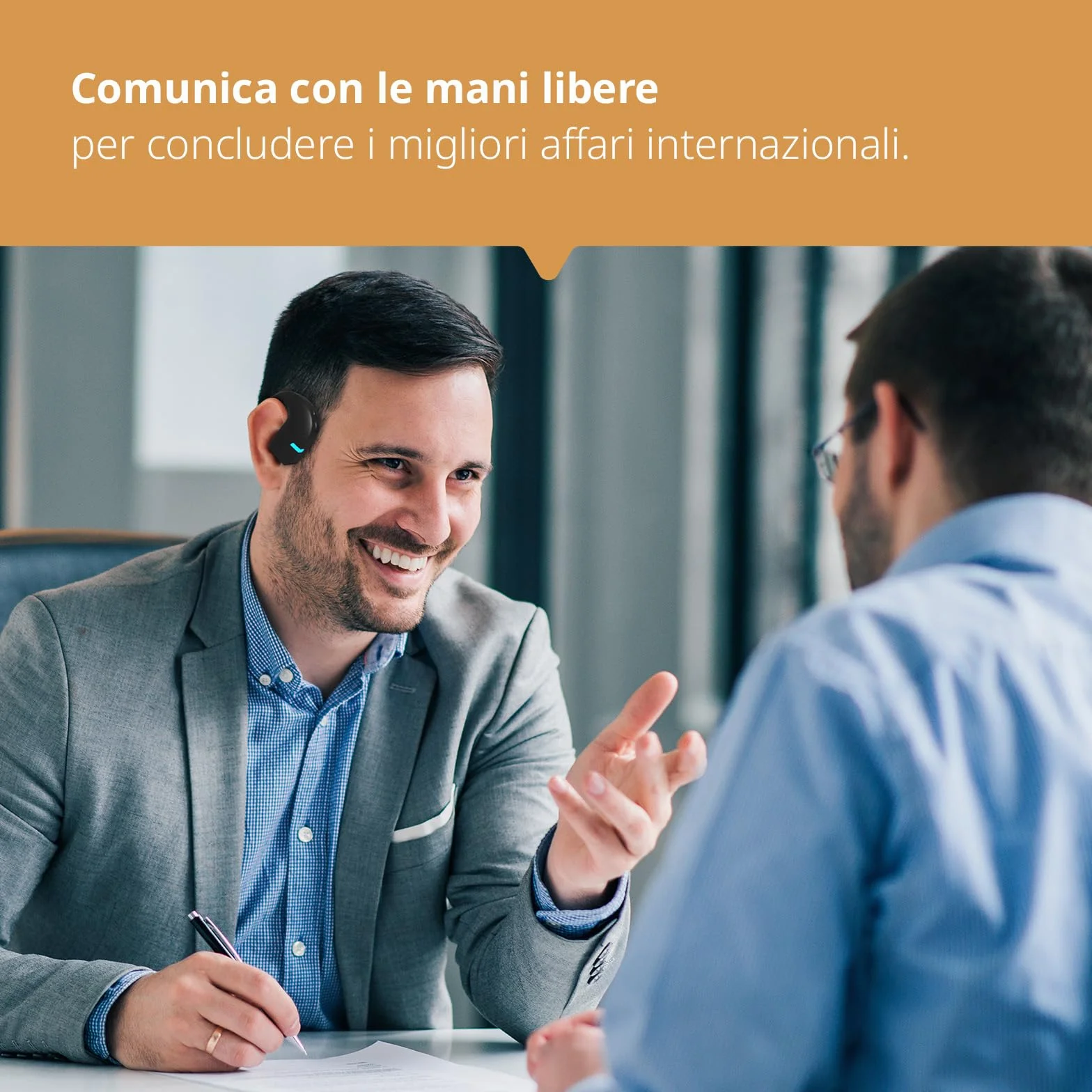 Vasco Translator E1 /Auricolari traduttore simultaneo vocale in oltre 50 lingue