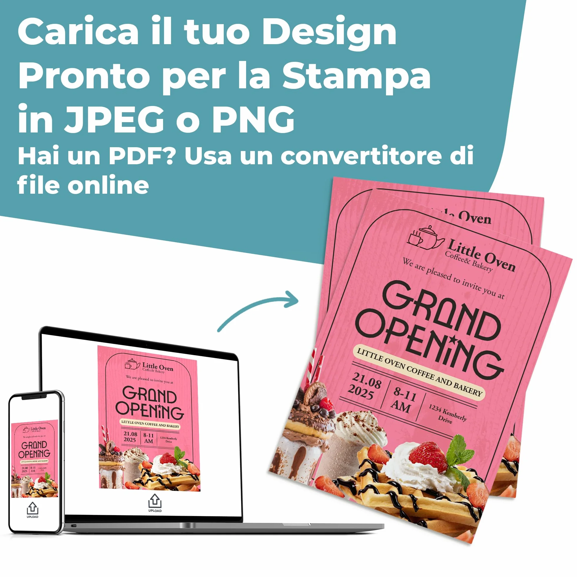 Cimpress Volantini Personalizzati A5, Stampa Fronte Carta Opaca, Confezione 250