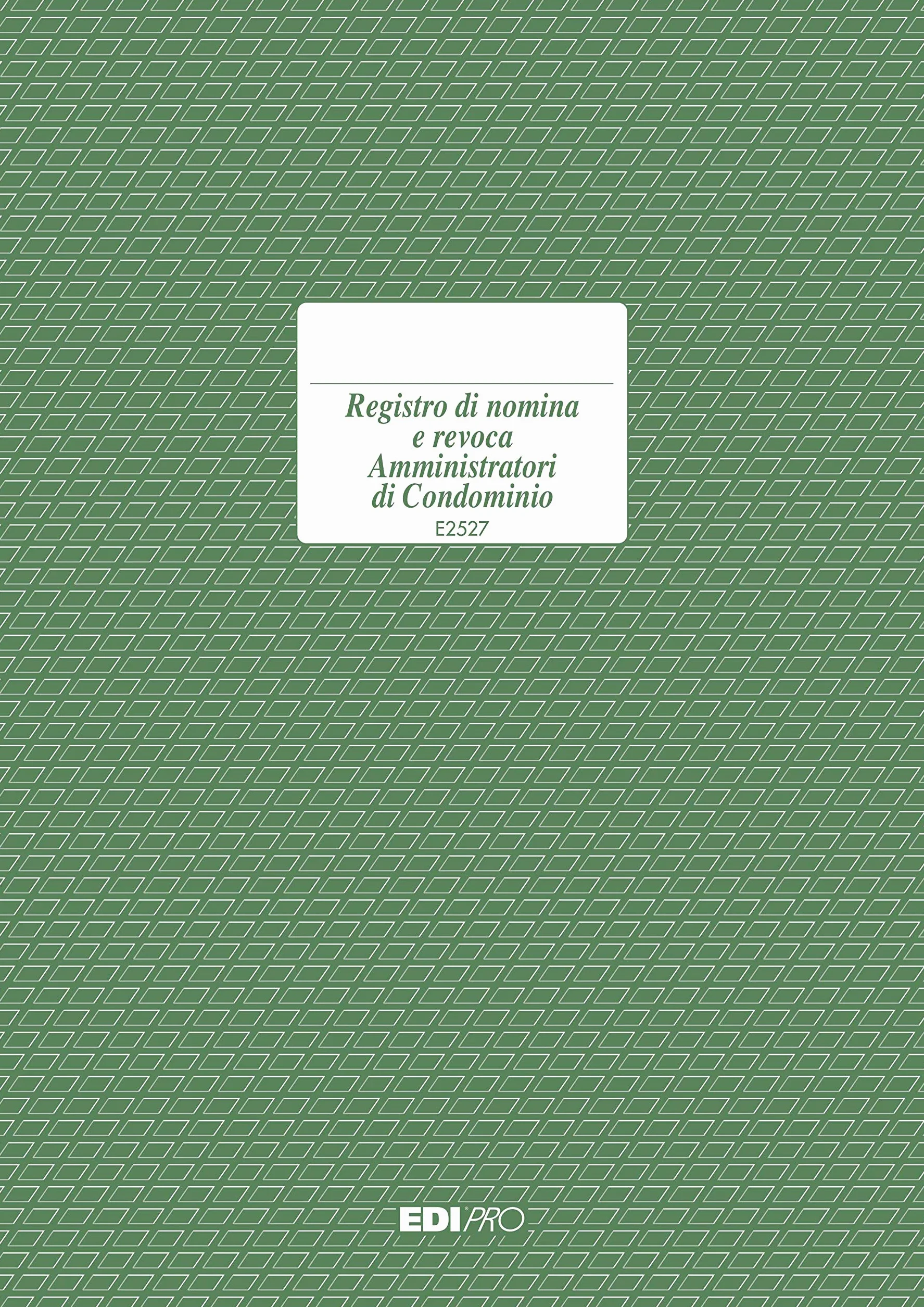 Registro di nomina e revoca amministratori 16 pagine f.to 29,7x21