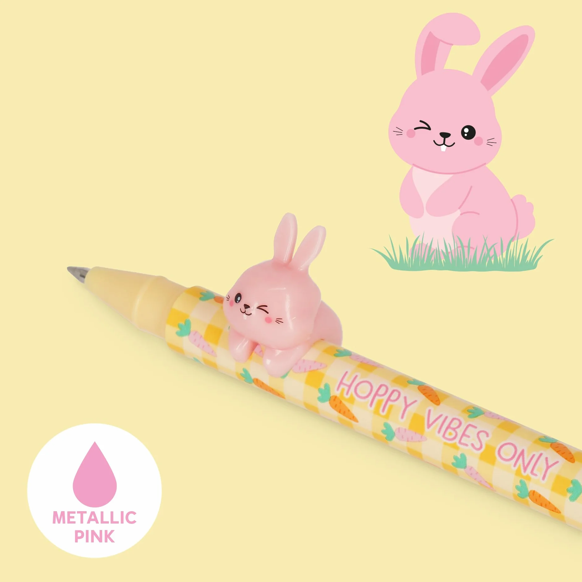 Legami Set di 2 Penne Gel Lovely Friends, Edizione Limitata, Inchiostro Rosa e Viola