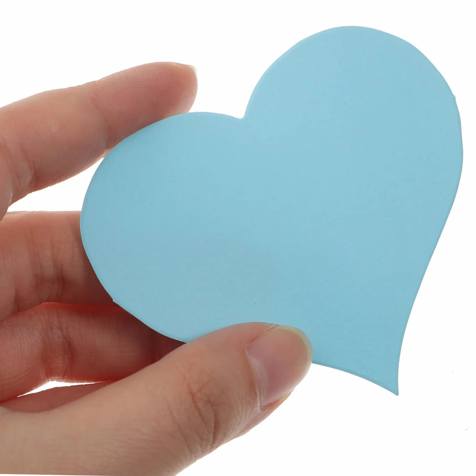 STOBOK 300 Pz Carta d'amore appunti appunti Carino adesivi biglietti d'auguri etichette blocco note a cuore promemoria appiccicosi A forma di cuore inceppamento della carta foglio bianco