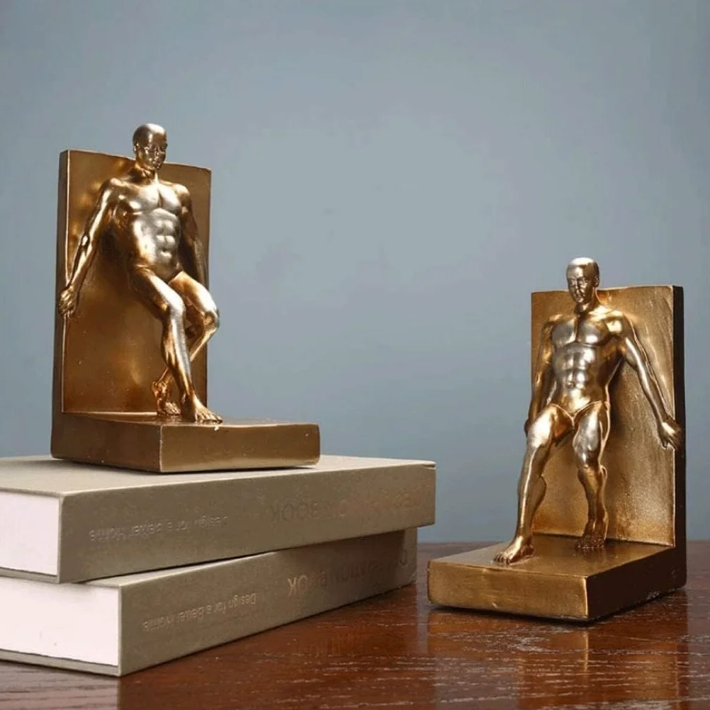 Reggi Libri, Fermalibri Fermalibri in metallo Figure fermalibri decorativi con incisione per tenere libri Tappi per d'arte Ufficio Casa Scrivania