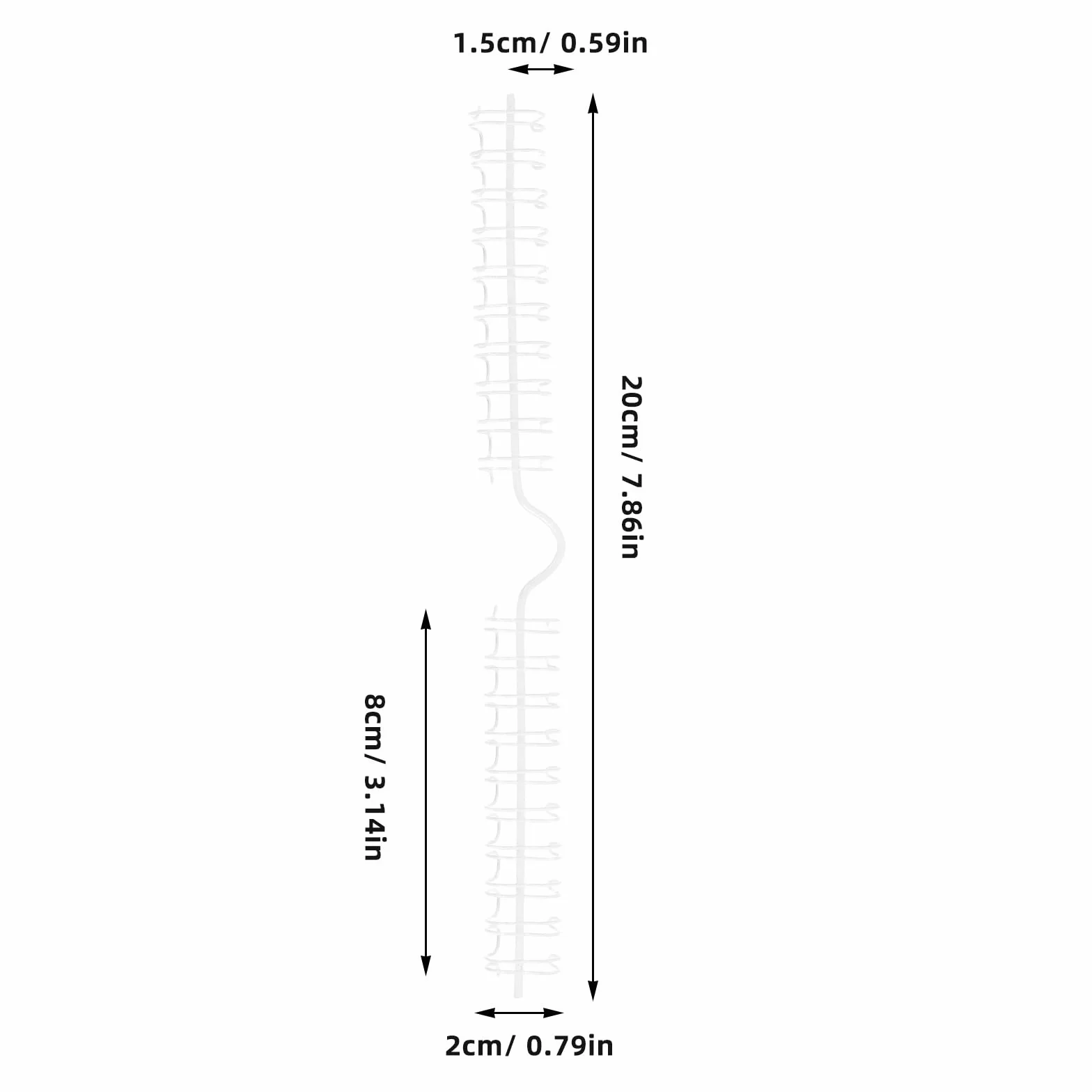 Zerodeko Anelli in metallo con rilegatura a spirale per calendari orizzontali accessori da appendere bianchi e versatili per uffici