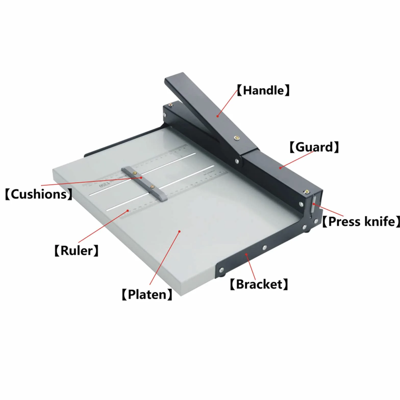 Piegatrice manuale di carta per A3/A4 - Piccola macchina per la piegatura della carta da 351 mm per stamperie, uffici, fornitori di servizi professionali