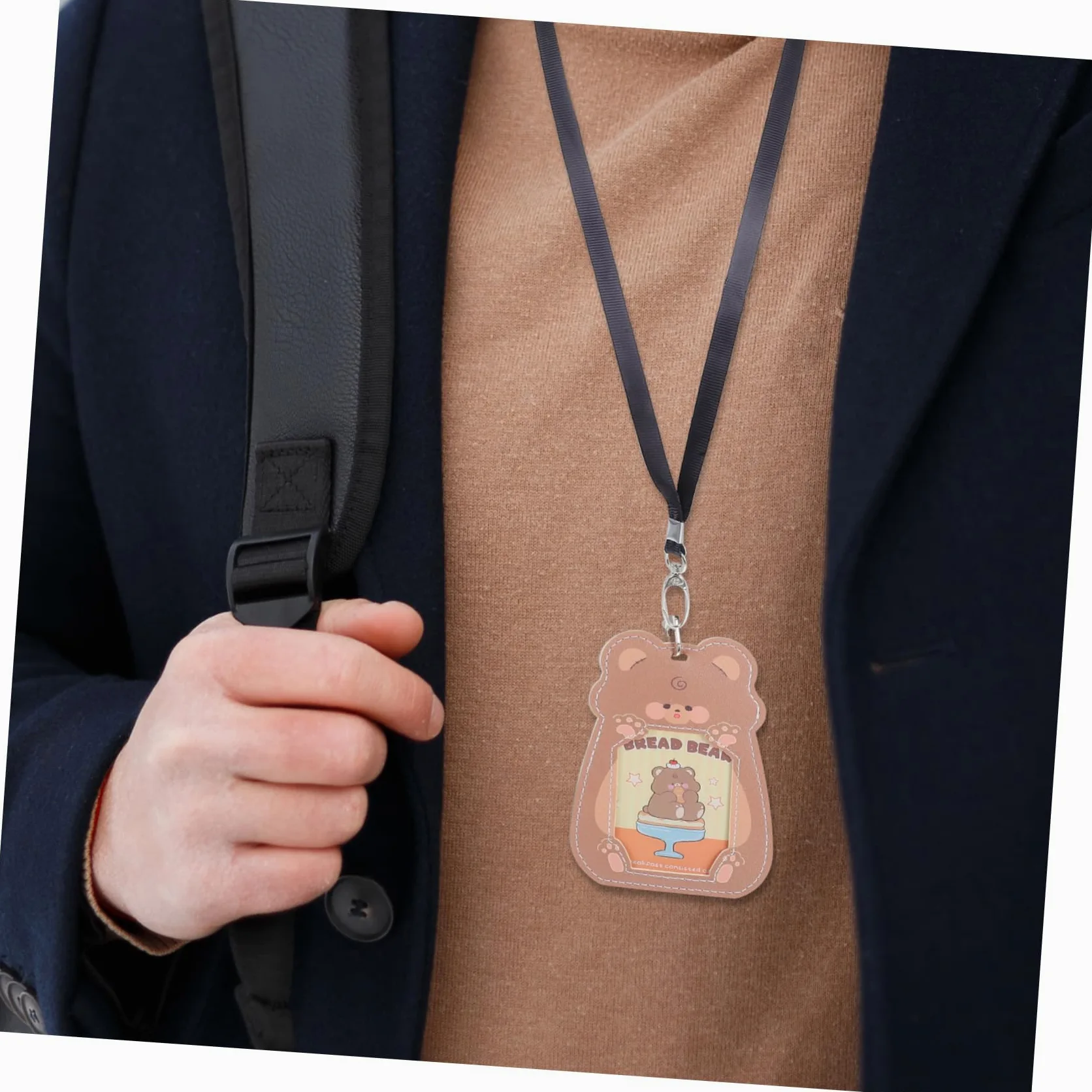 50pezzi Cordino per Badge Identificativi Nero Cordino da Collo con Clip per Porta Badge per Amministrazione e Ufficio Robusto e Leggero