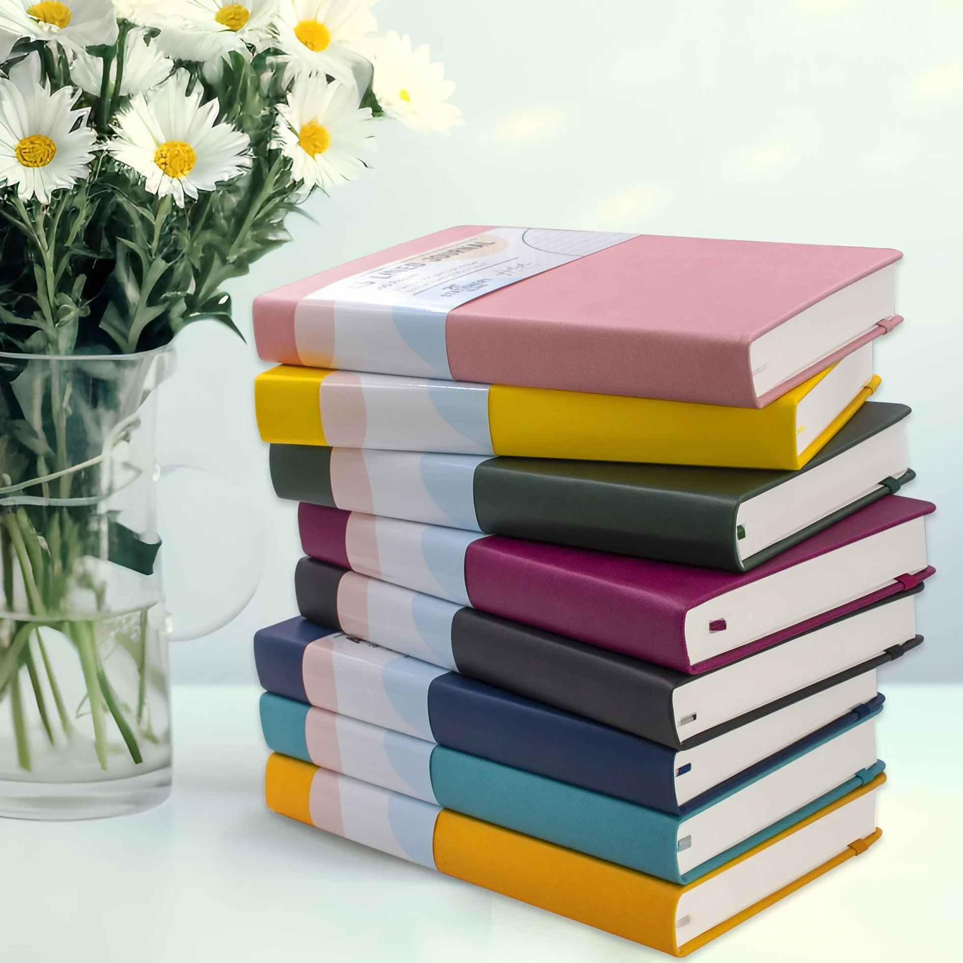 STATIONERY ISLAND Quaderno A5 Righe, 360 Pagine, Copertina Rigida, 100 g/m²