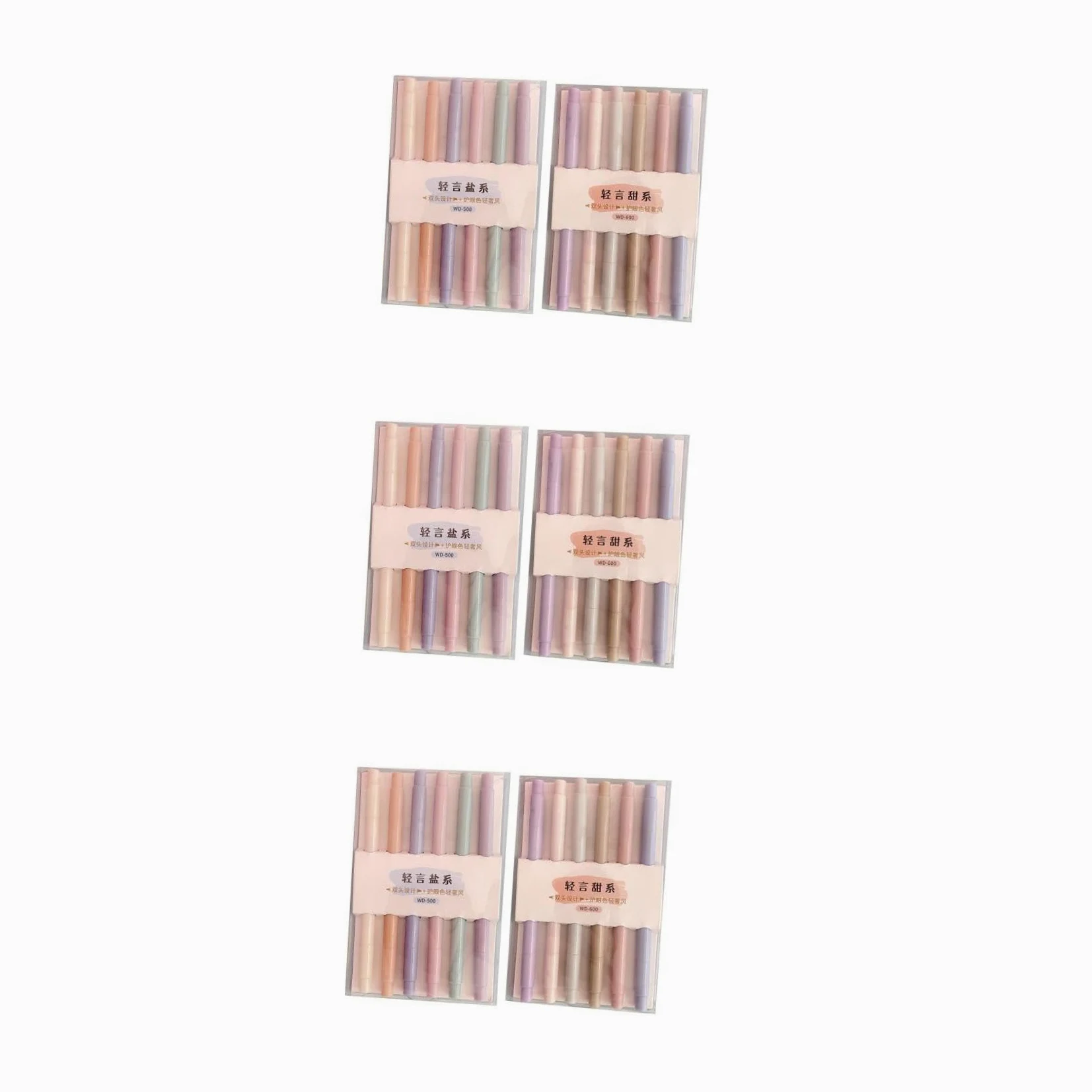 Ciieeo 3 Set Di Pennarelli Evidenziatori Per Libri Pennarelli Artistici Per La Lettura Lavori Scolastici Set Di Penne Per Cancelleria Giapponese 12 Pezzi * 3