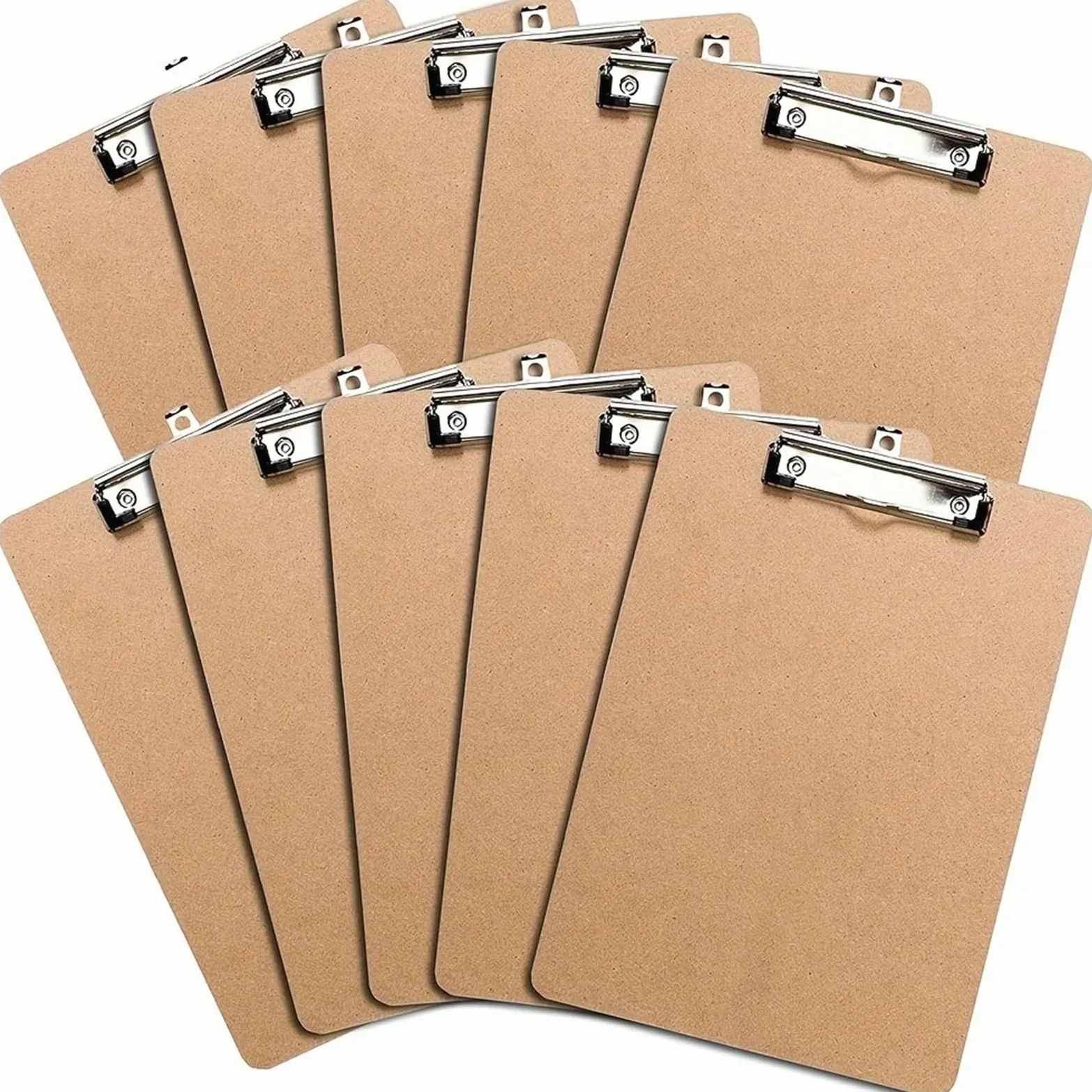 Portablocco in legno 6 pezzi 10 Portablocco in fibra di legno A4 - Lavagne resistenti for studenti, scuola e forniture for ufficio(10PACK)