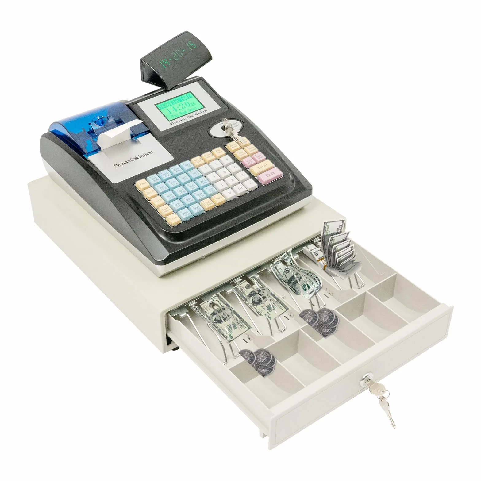 Registratore di cassa elettronico per supermercati - Terminale self-service per negozi - Cassa per vendita al dettaglio - Robusto e durevole - Supporta più metodi di pagamento - Consumo energetico