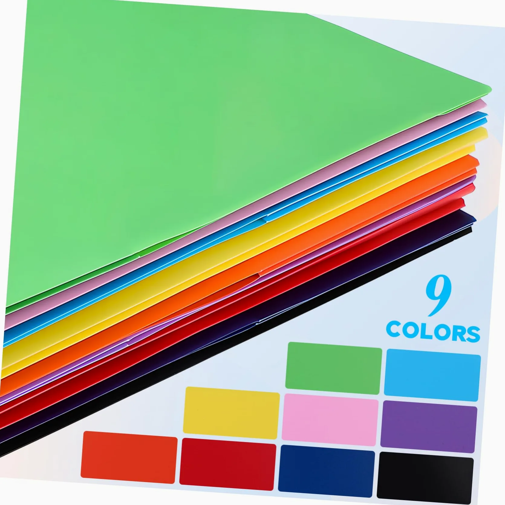 Cartelline con Tasche 9 Pezzi in Plastica per Archiviazione Documenti | Portadocumenti in Plastica, Cartella Scuola, Decorazioni Scuola, Organizer Tascabile in Plastica