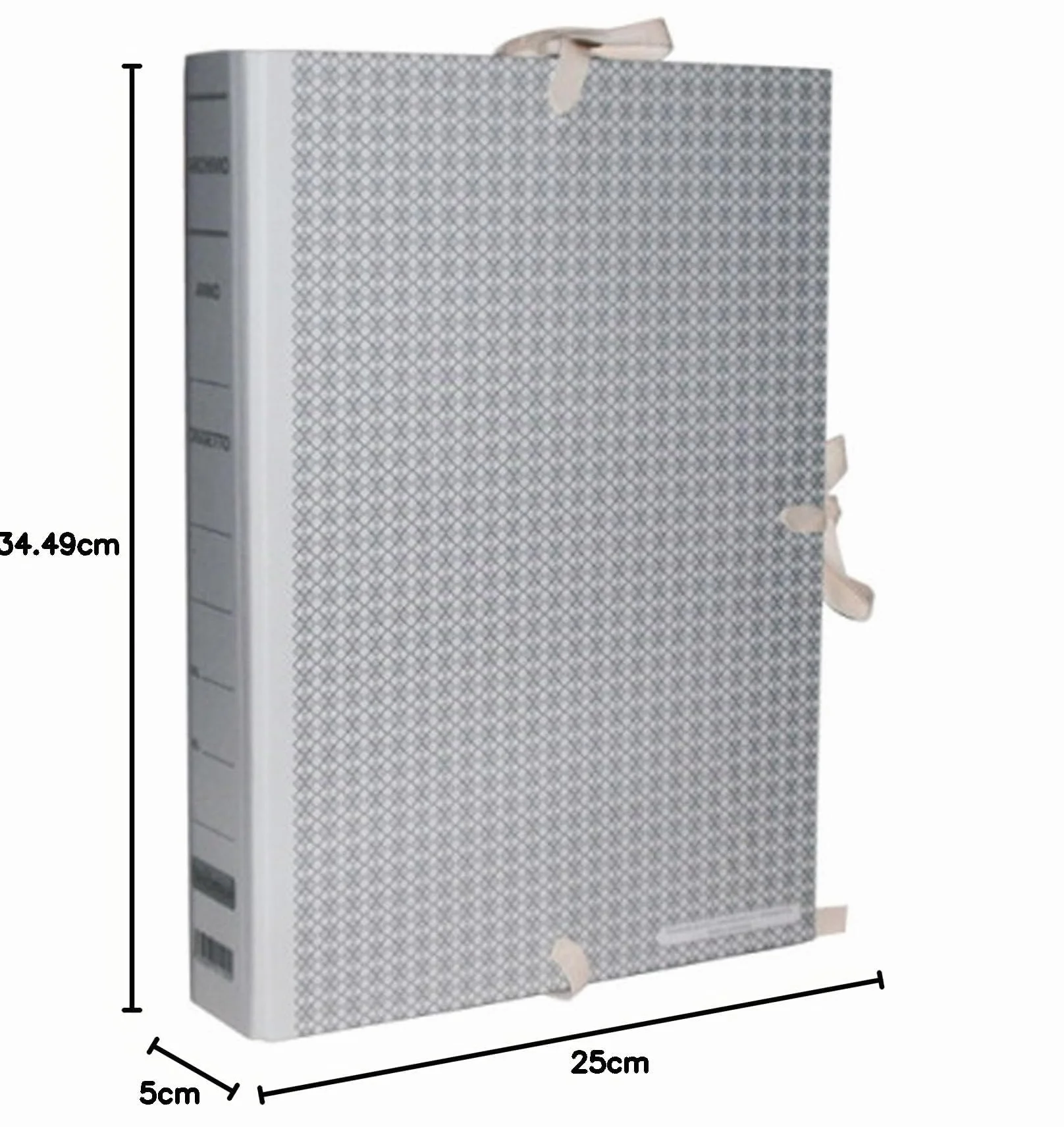 25 FALDONI CARTELLE ARCHIVIO CON LEGACCI FETTUCCE 25x35 cm DORSO 5 CM