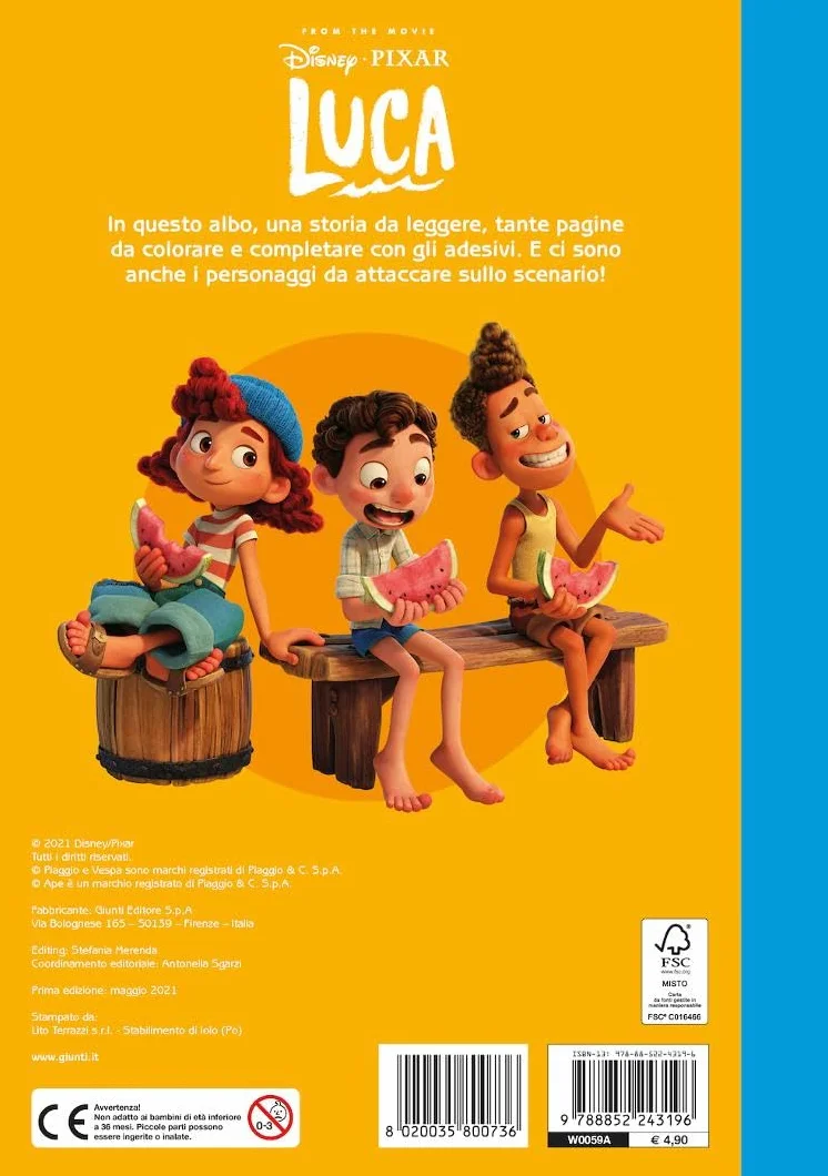 Luca Staccattacca & colora con adesivi ediz. a colori