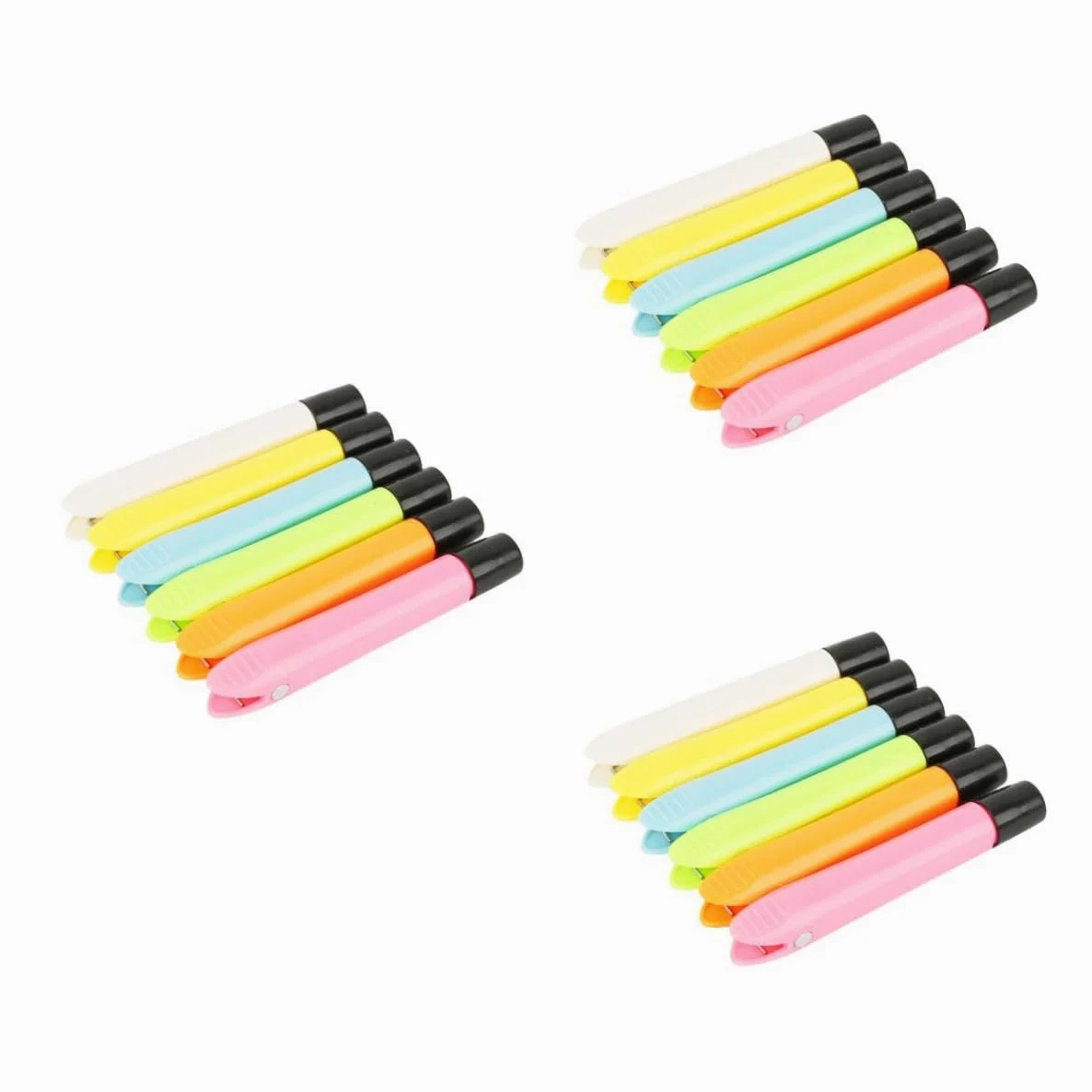 jojofuny 3 set Gessetti Magnetico Gessetti Con Clip Magnetico Colorato Per La Scuola Lavagna Per L'Aula 6 pezzi*3 Colore Casuale