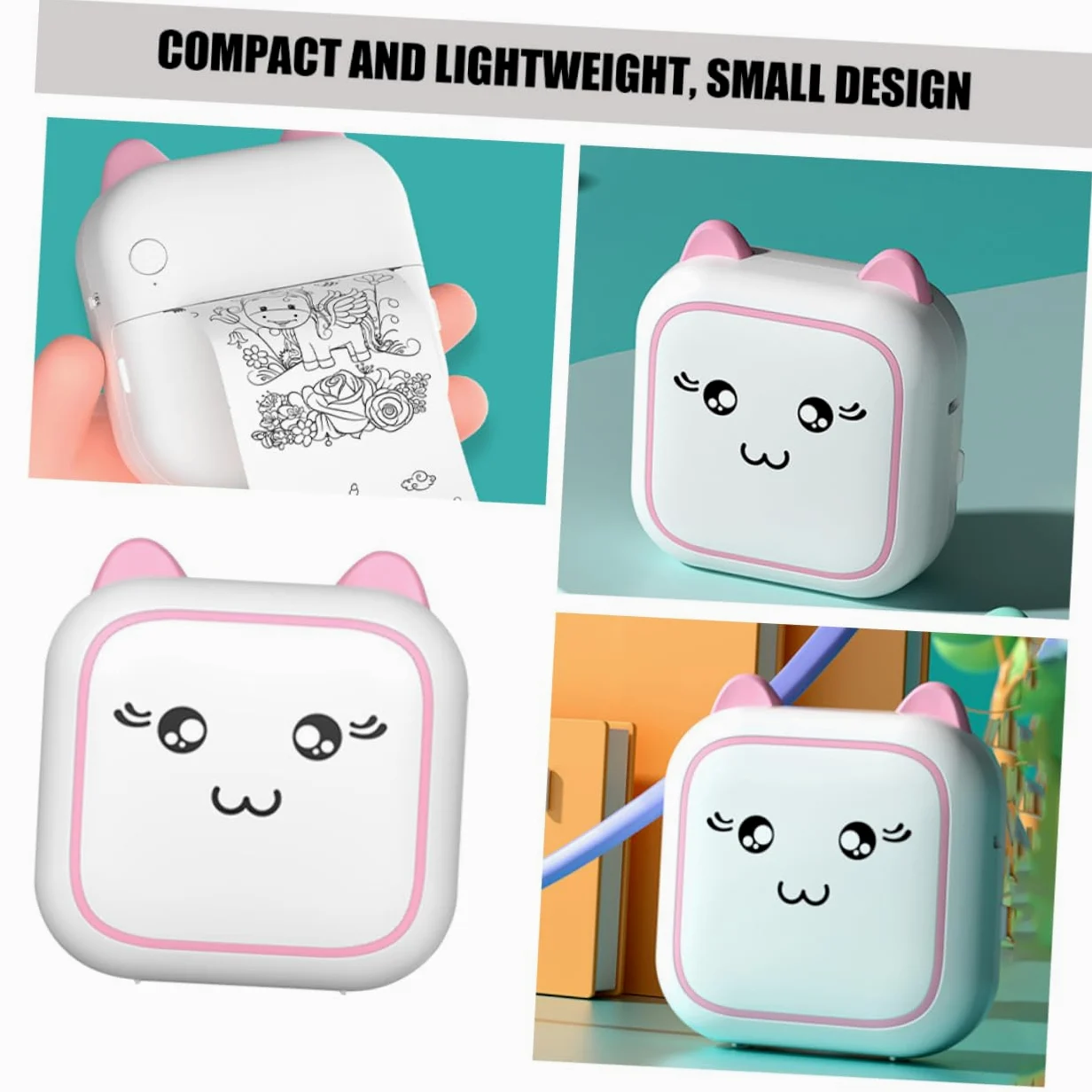 DOITOOL Stampante Etichette Portatile Mini Termica Tascabile Wireless Senza Inchiostro Per Foto Etichette Domande Sbagliate Adesivi Messaggi Elenchi Registri
