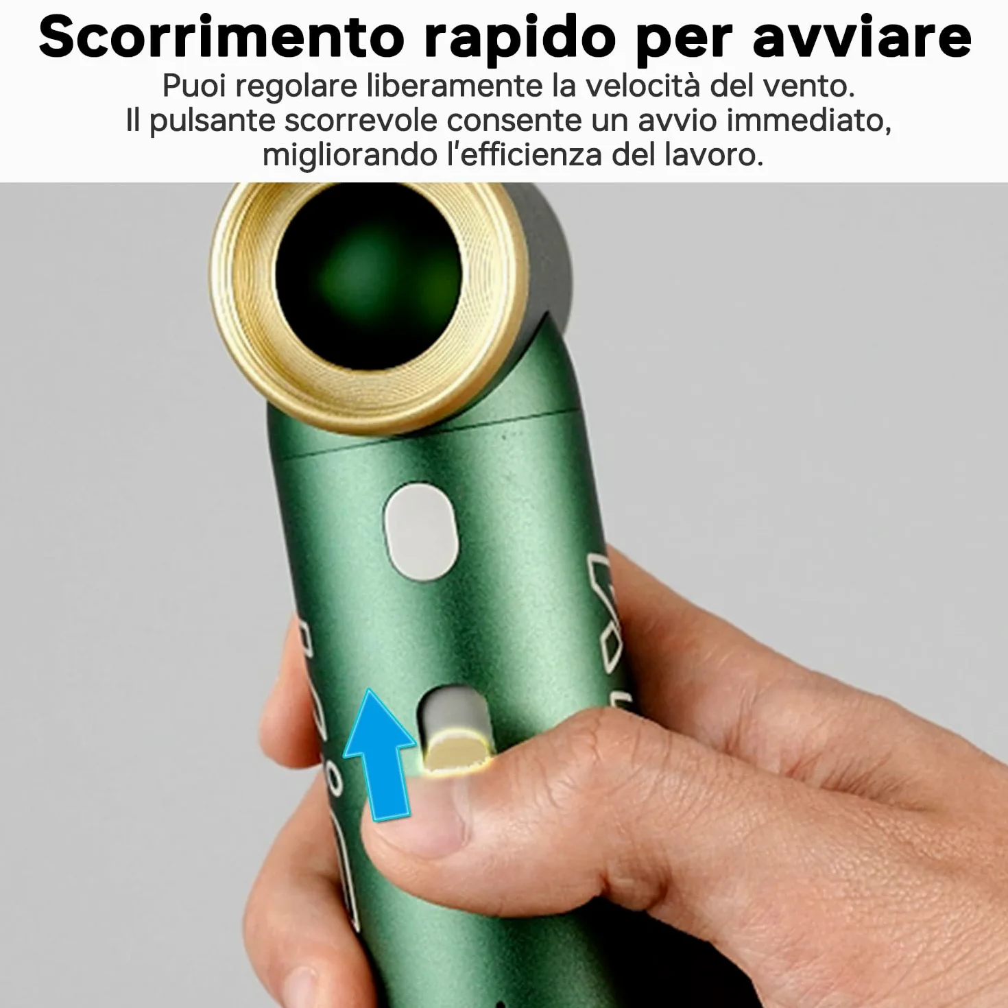 Kica JetFan 2S Aria Compressa Elettrico Air Duster,Spray Aria compressa da 117000RPM con Batteria da 1100mAh,Mini Soffiatore a Velocità Libera, per Tastiera,Pulizia PC,Pulizia della Casa,Nero
