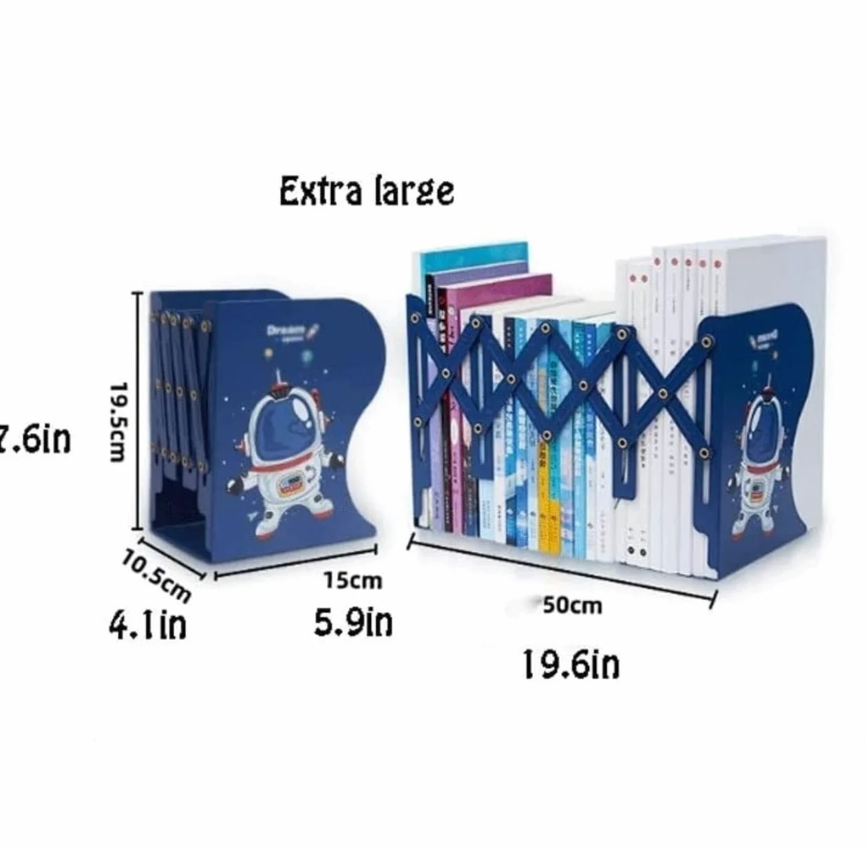 Reggi Libri, Fermalibri Reggilibri Retrattili Fermalibri Antiscivolo In Metallo Scomparti Per Uso Indipendente Per Ufficio Ufficio Casa Scrivania(A)
