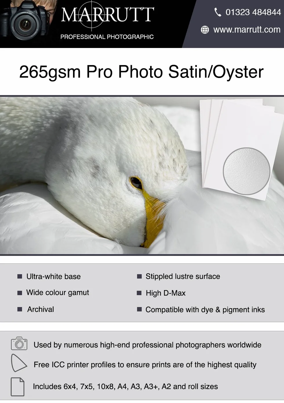 MARRUTT PRO PHOTO Carta Fotografica Satinata Perlata per Stampa A Getto d’Inchiostro – 6" x 4" 150 fogli