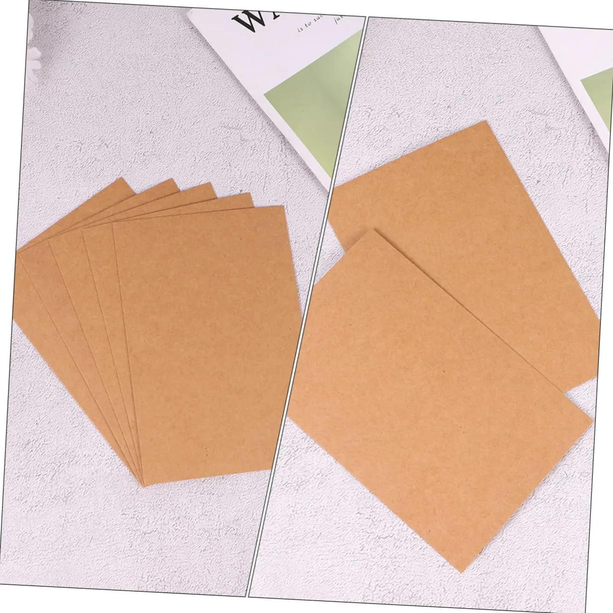 STOBOK 200pezzi Biglietti Di Auguri in Biglietti Di Auguri Fai Da Te in Carta Kraft Per Uso Quotidiano